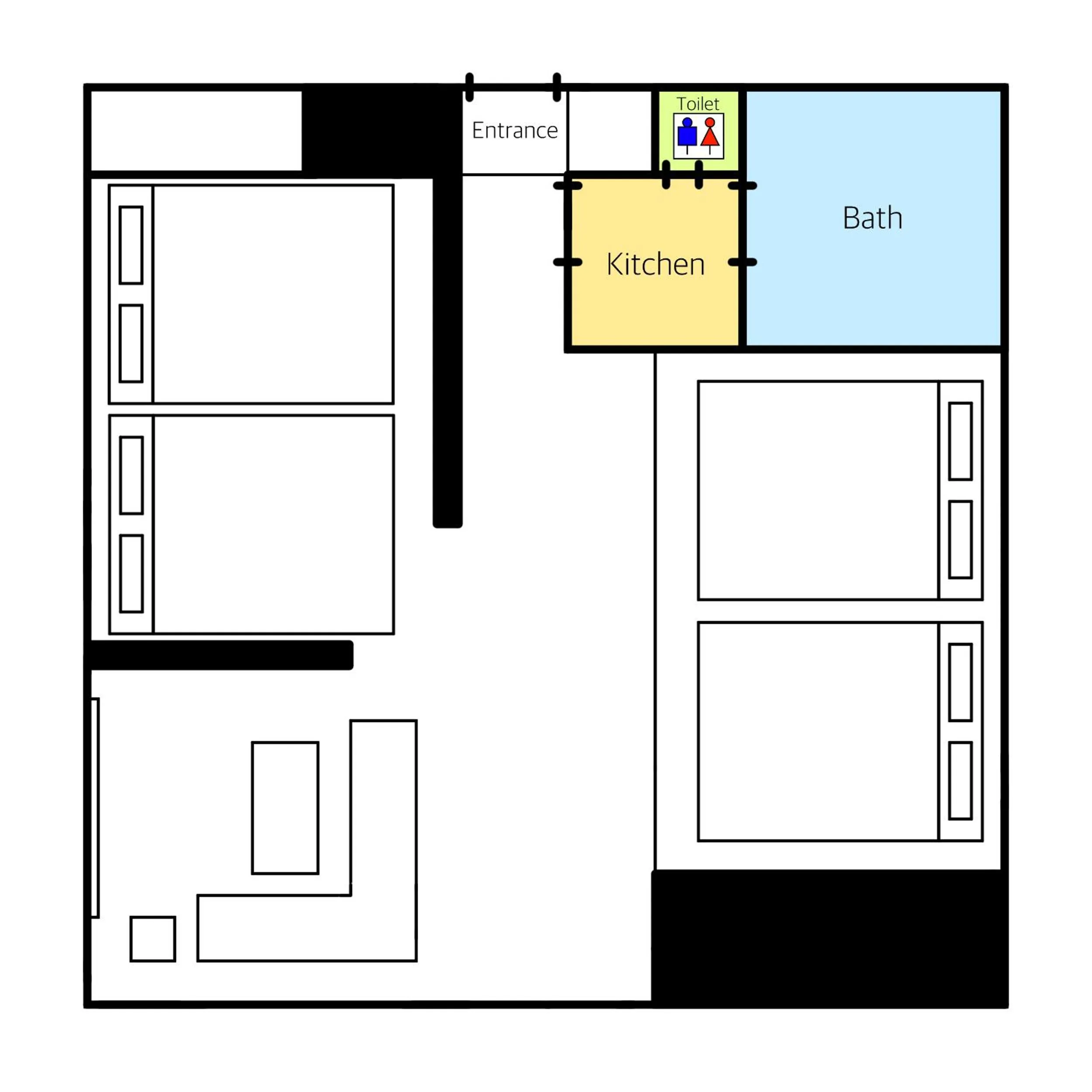 Floor plan in HOTEL COCON