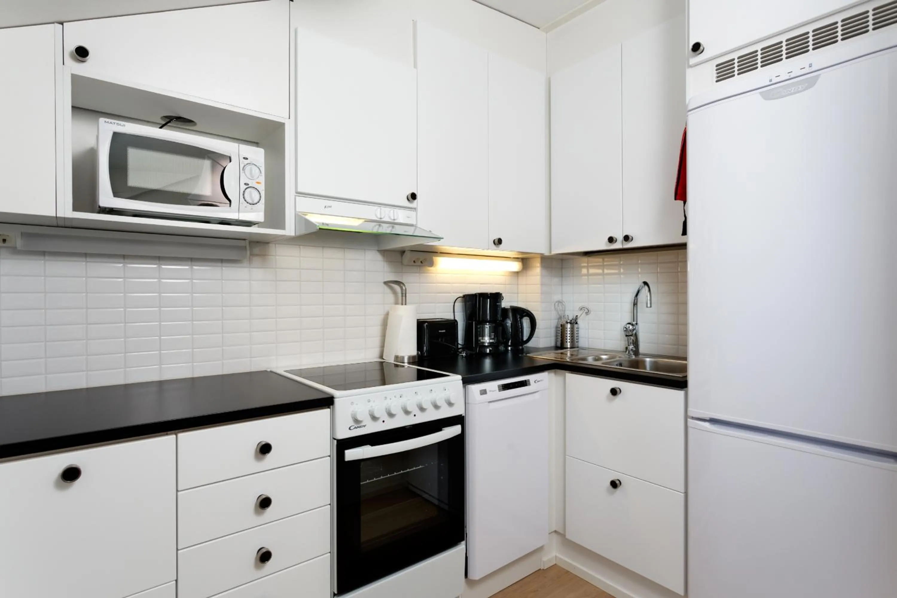 Kitchen or kitchenette in Forenom Serviced Apartments Helsinki Kruununhaka