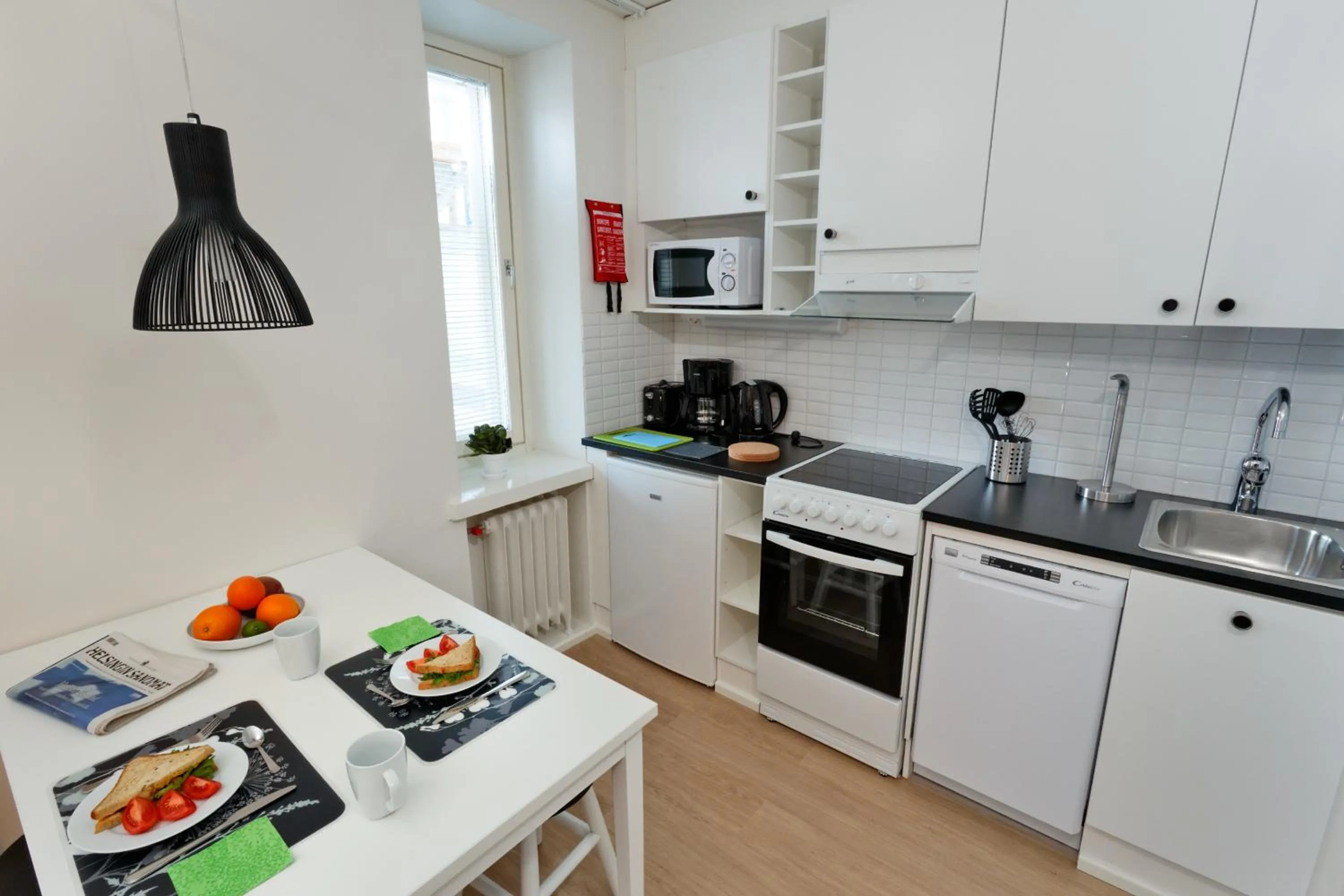 Dining area in Forenom Serviced Apartments Helsinki Kruununhaka