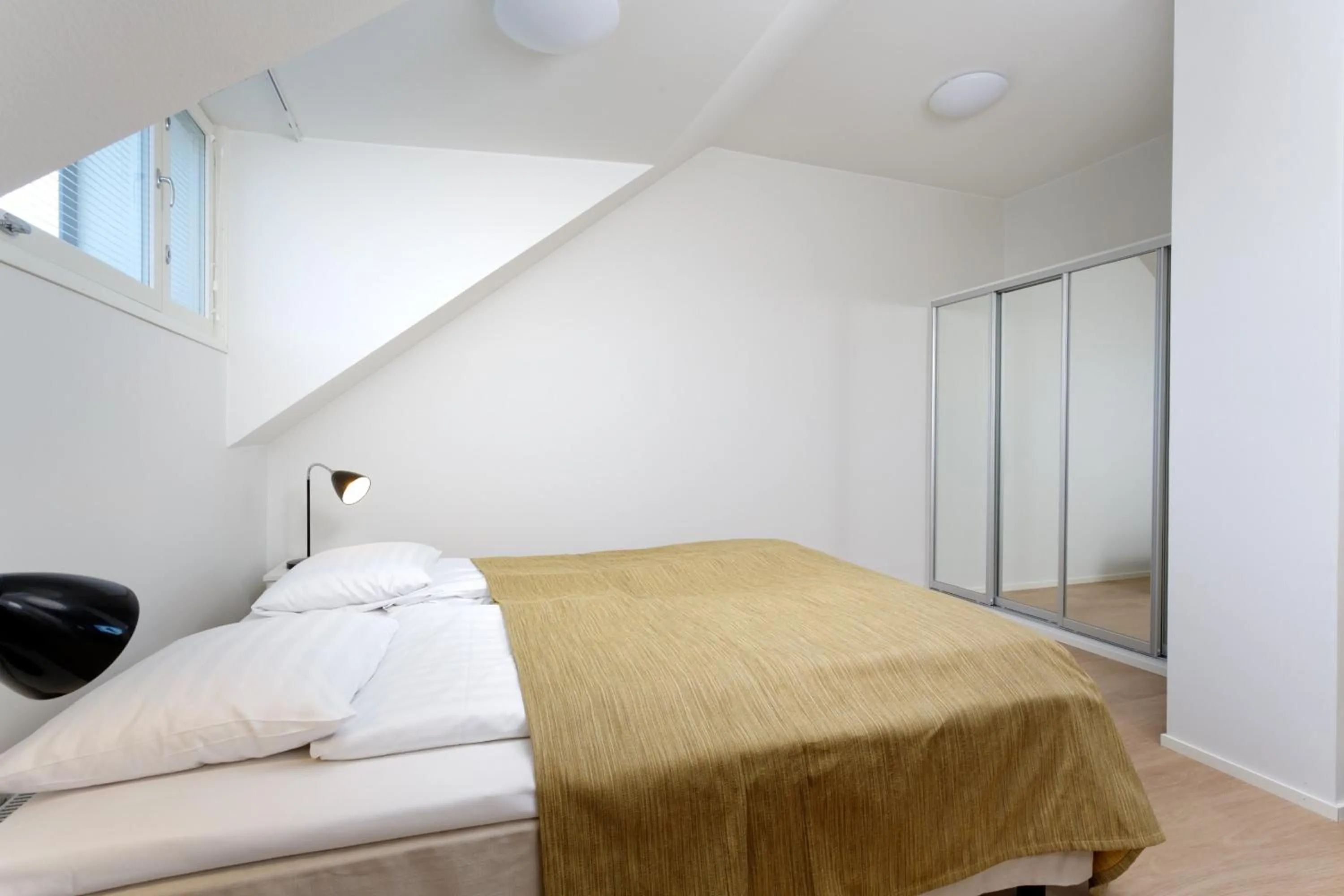 Bedroom, Bed in Forenom Serviced Apartments Helsinki Kruununhaka