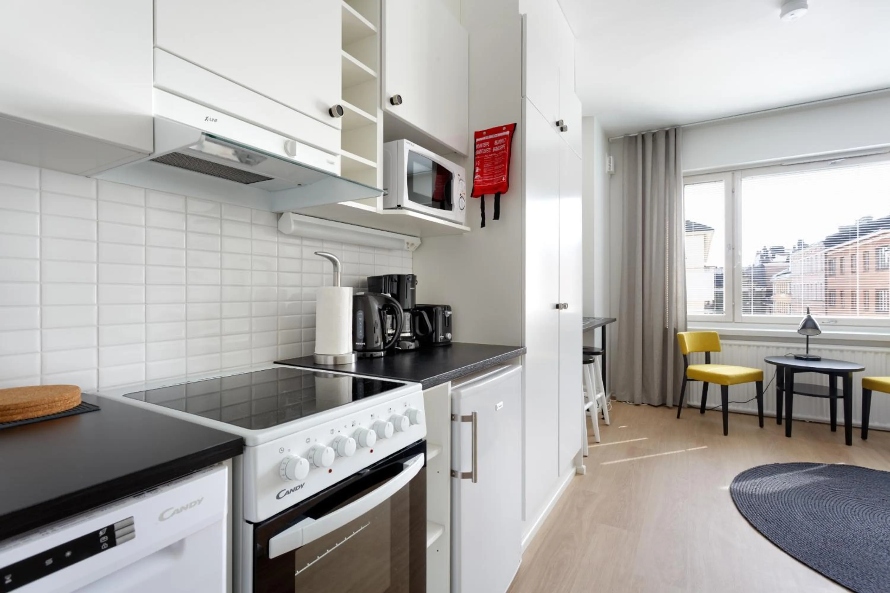 Kitchen or kitchenette in Forenom Serviced Apartments Helsinki Kruununhaka