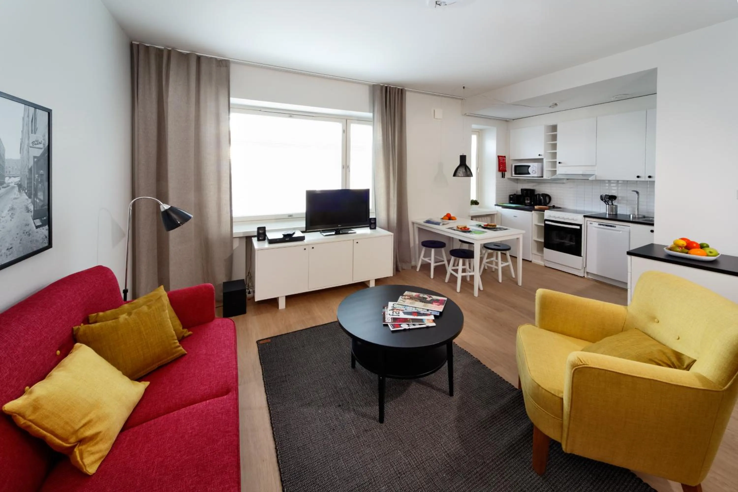 Photo of the whole room in Forenom Serviced Apartments Helsinki Kruununhaka