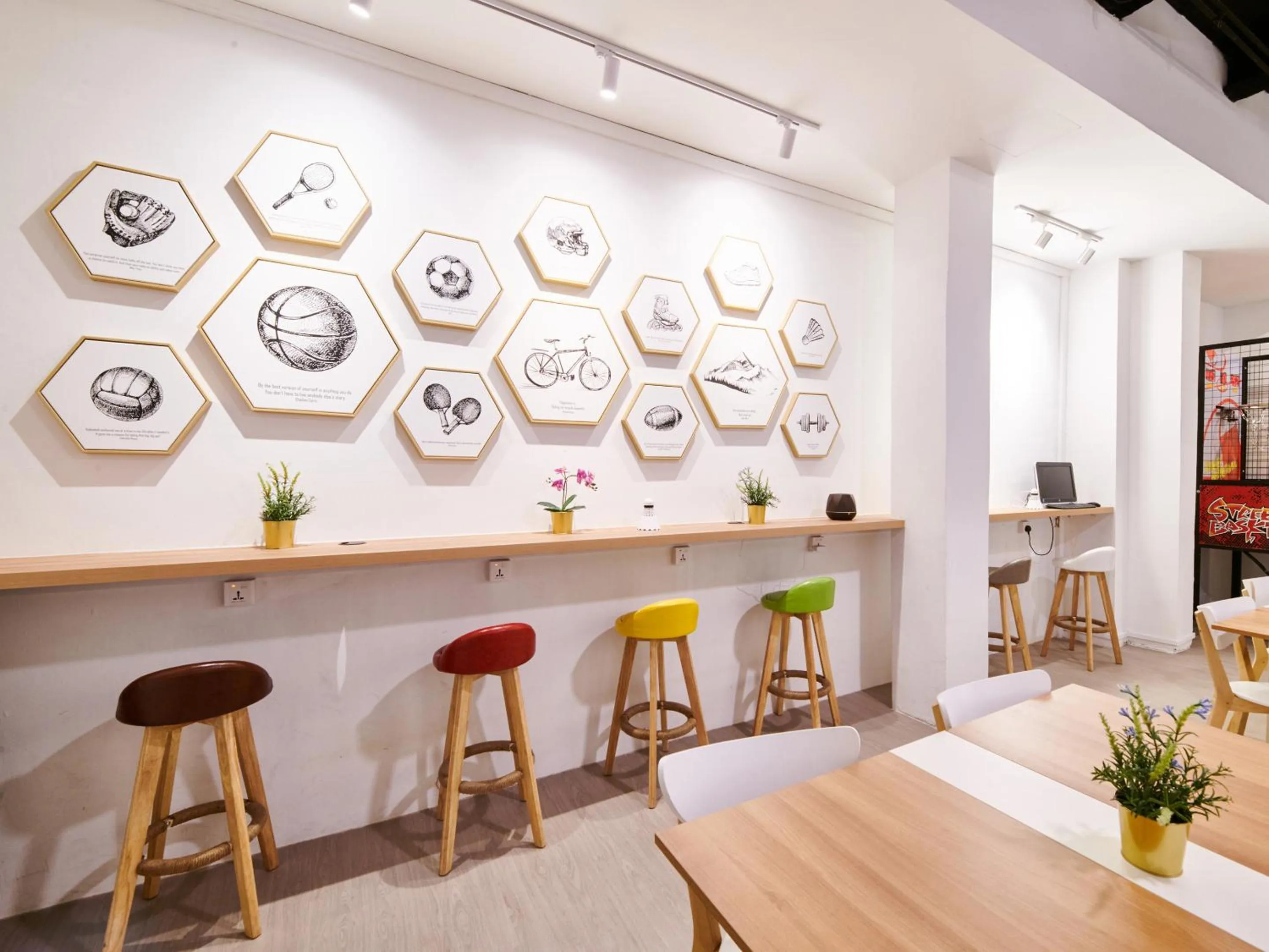 Decorative detail in BEAT. Sports Hostel