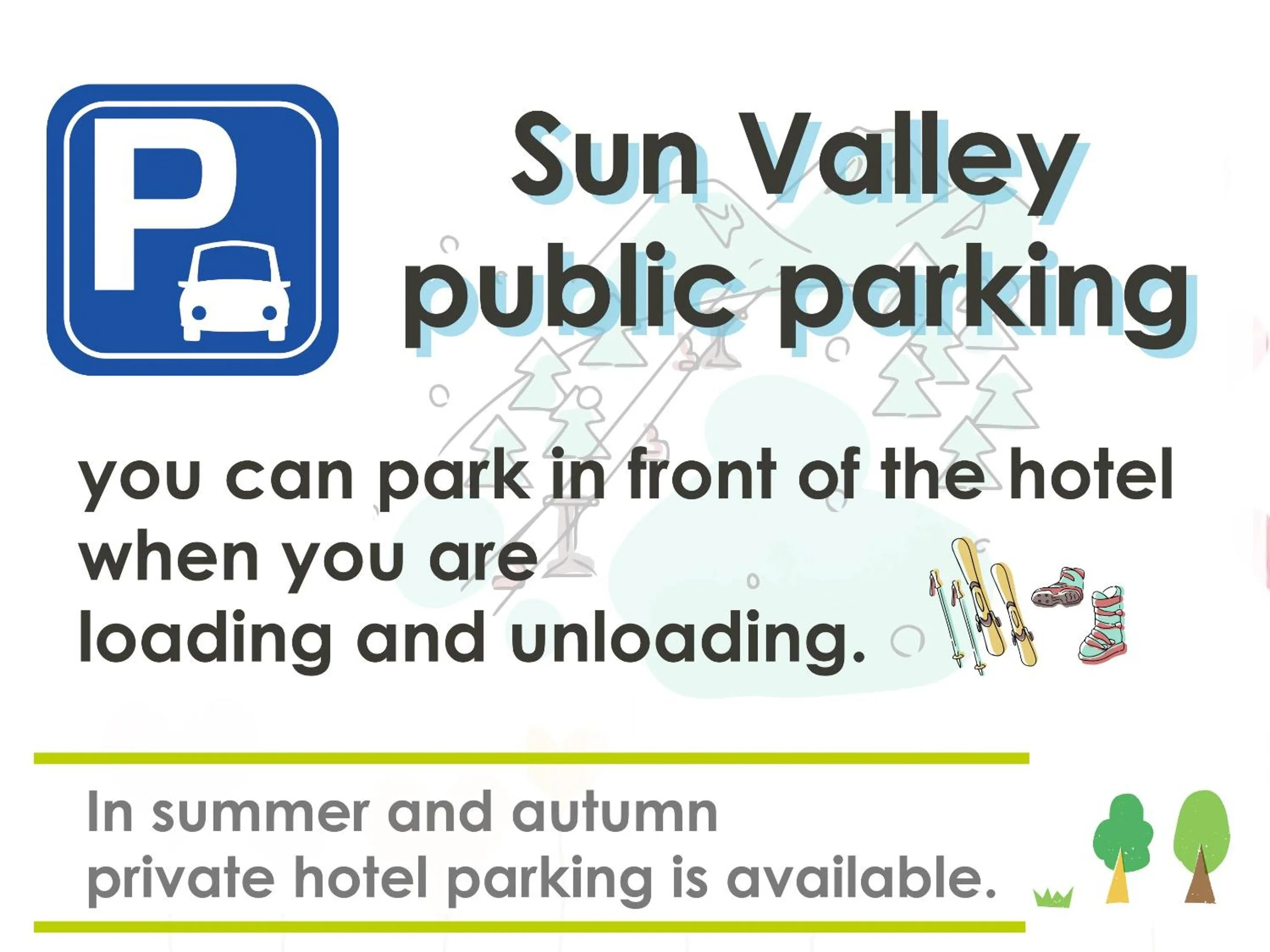 Parking in Villa Alpen