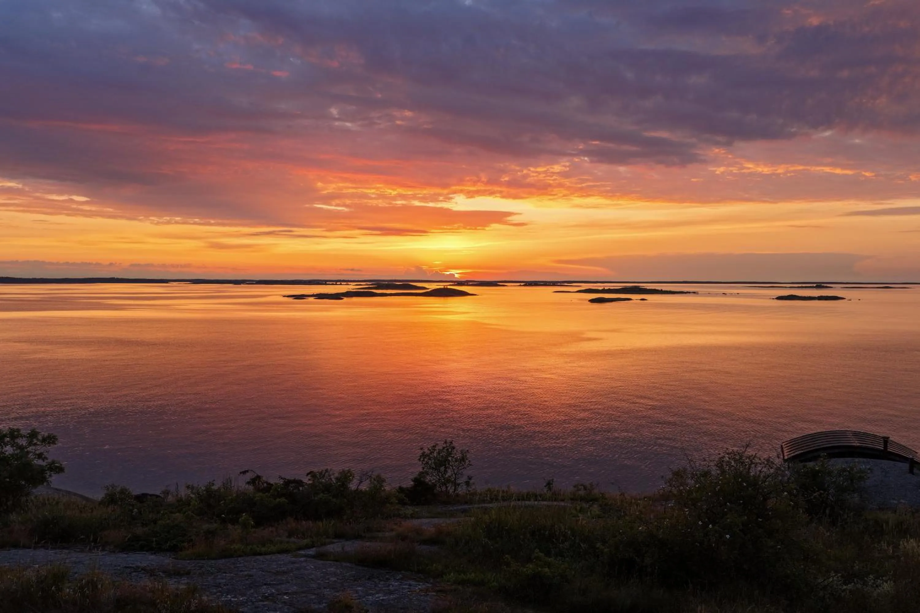Sunset in Sandhamn Seglarhotell