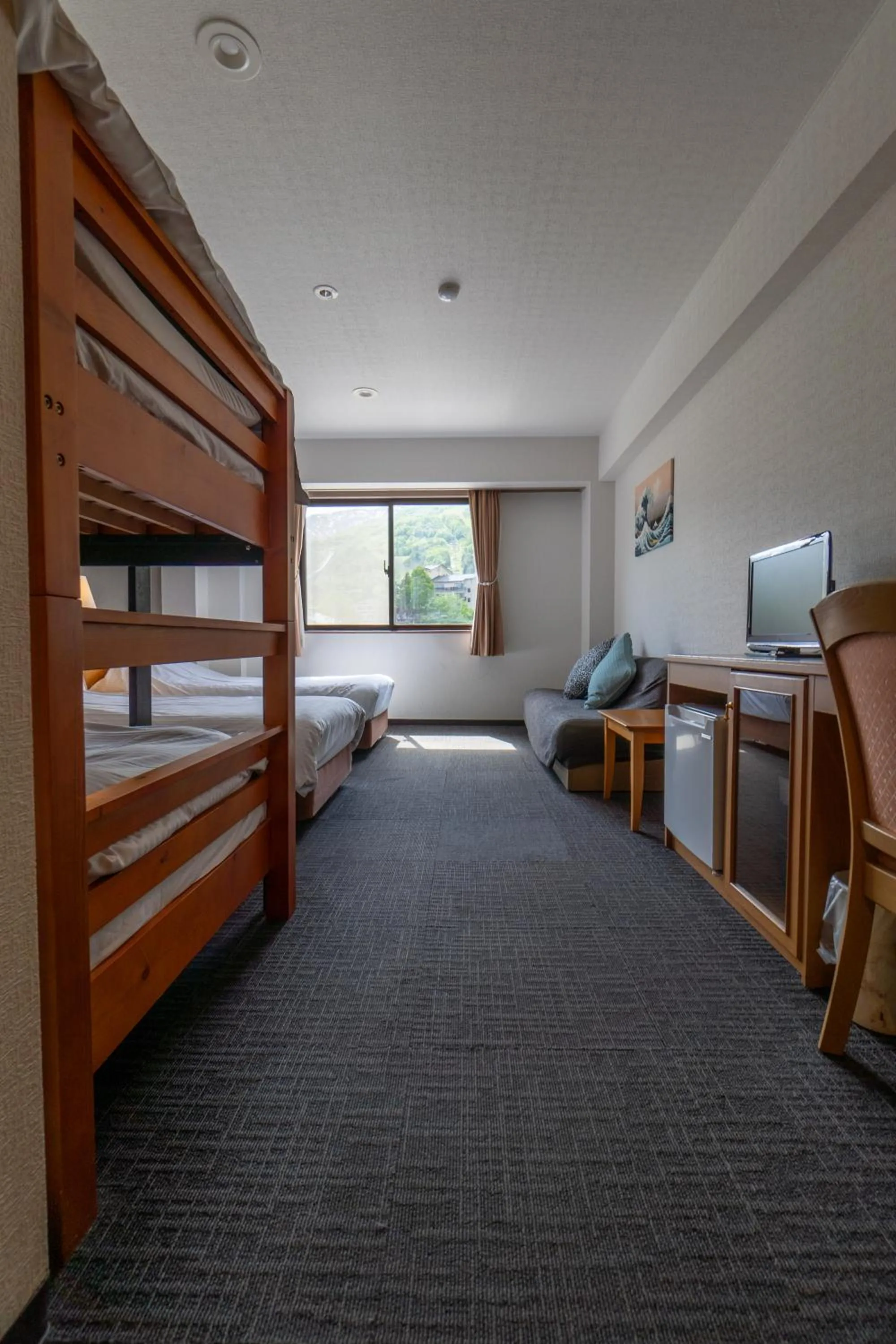 View (from property/room), Bed in Hakuba Panorama Hotel