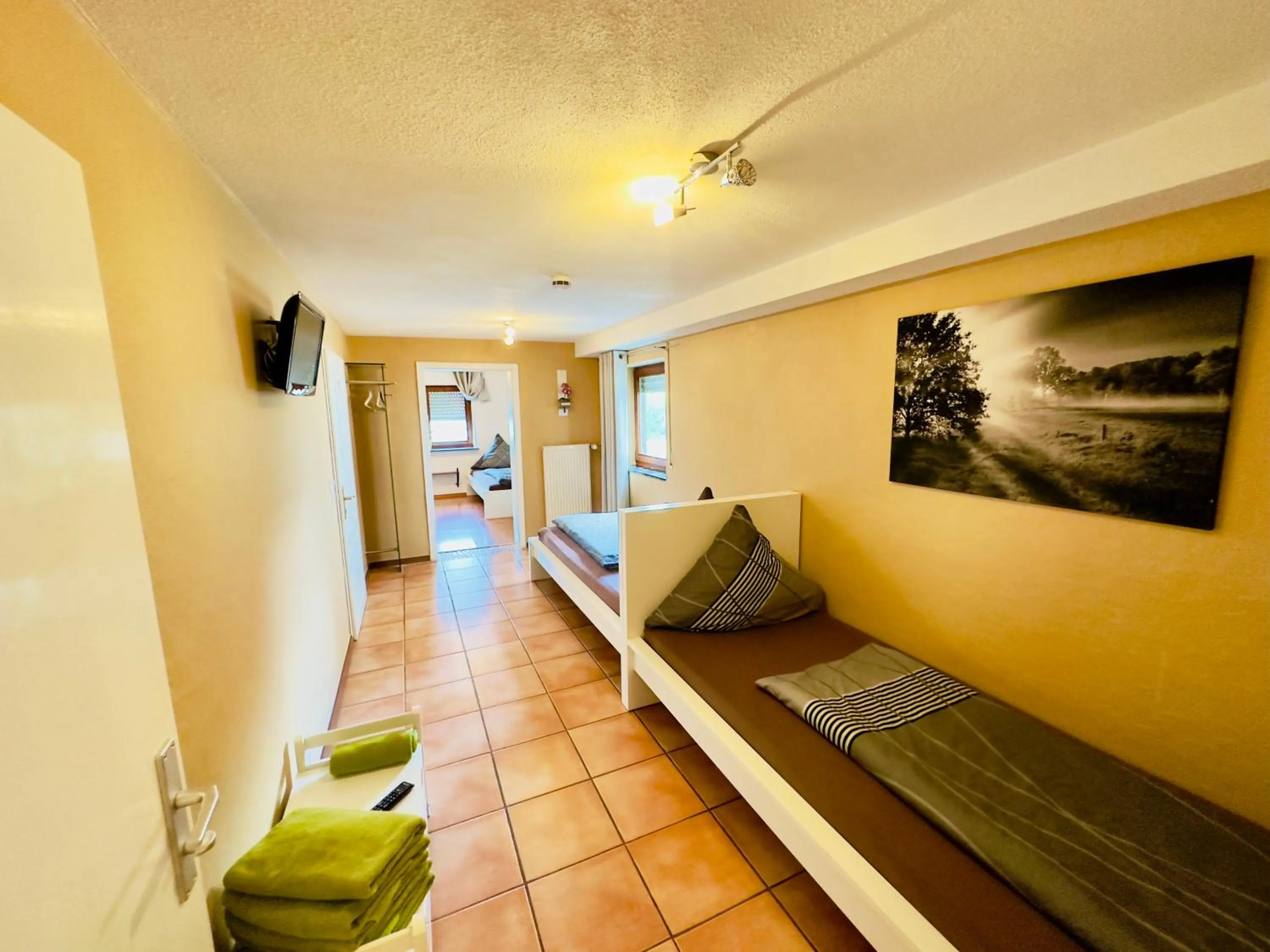 Bed in Europa Pension zum Grünen Baum