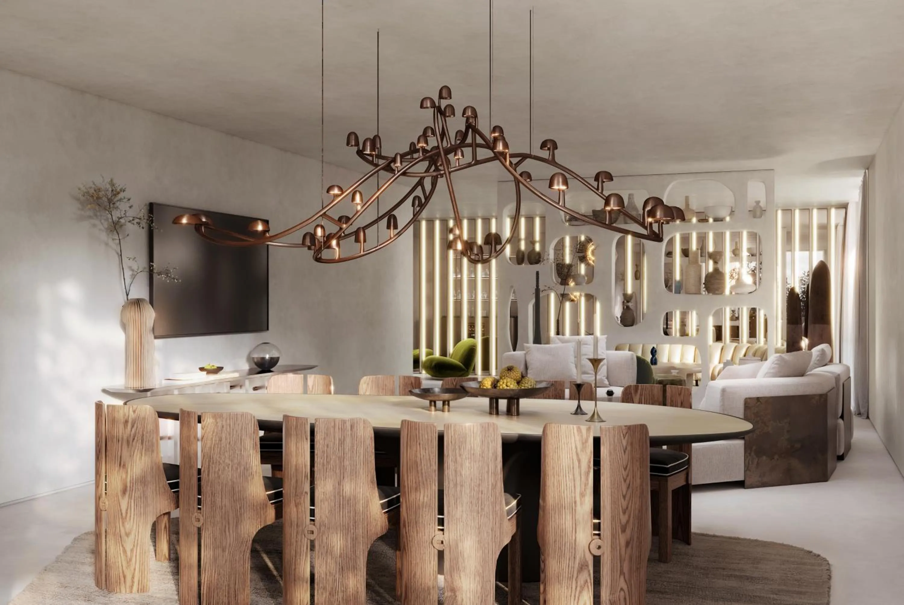 Living room in Destino Five Ibiza - 5-Star Grand Luxe Resort