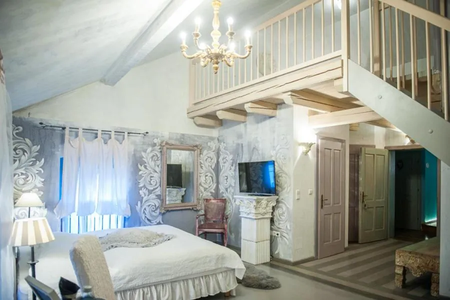 Bed in Art Boutique Hotel Bürgerhaus