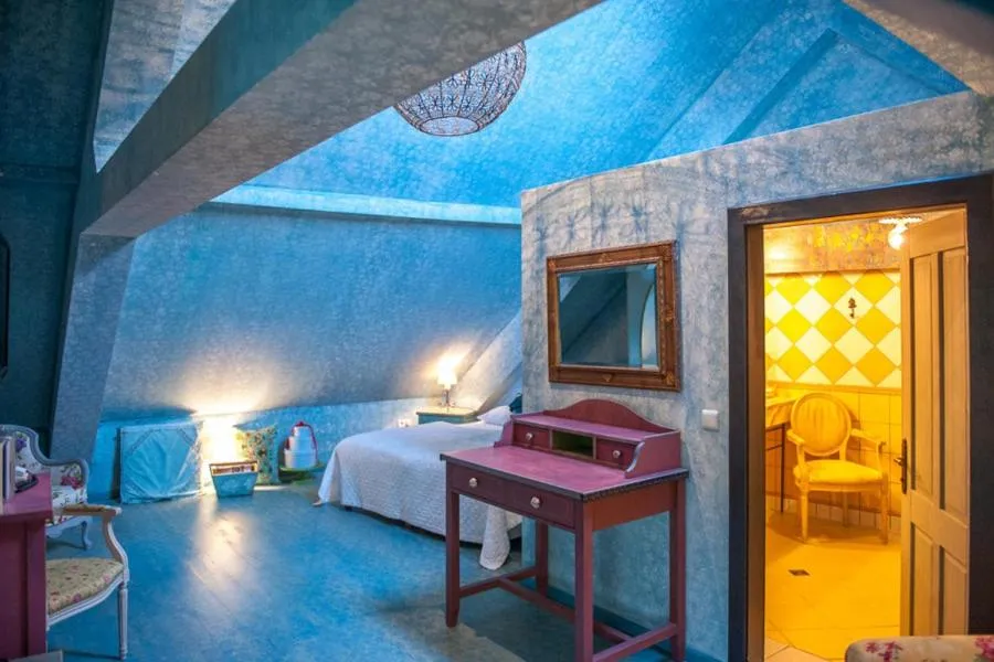 Bed in Art Boutique Hotel Bürgerhaus