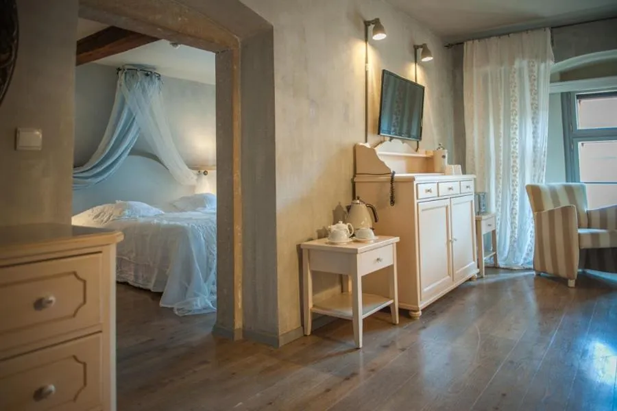 Bed in Art Boutique Hotel Bürgerhaus