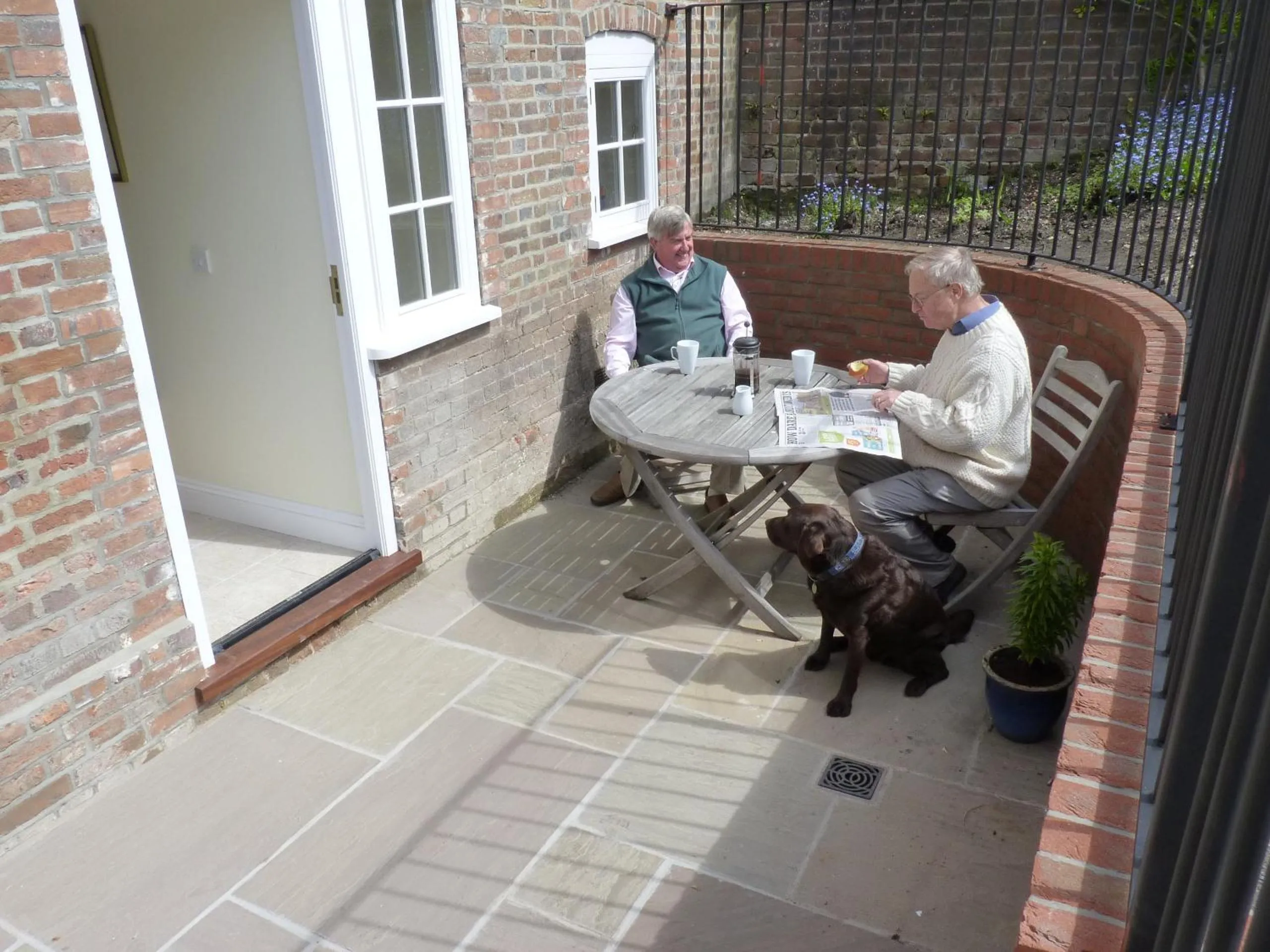 Patio in The Old Mill Bed and Breakfast