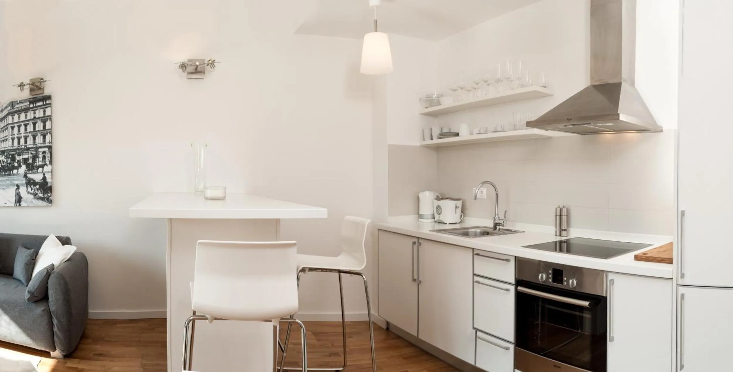 Kitchen or kitchenette in Luxury Downtown Apartments