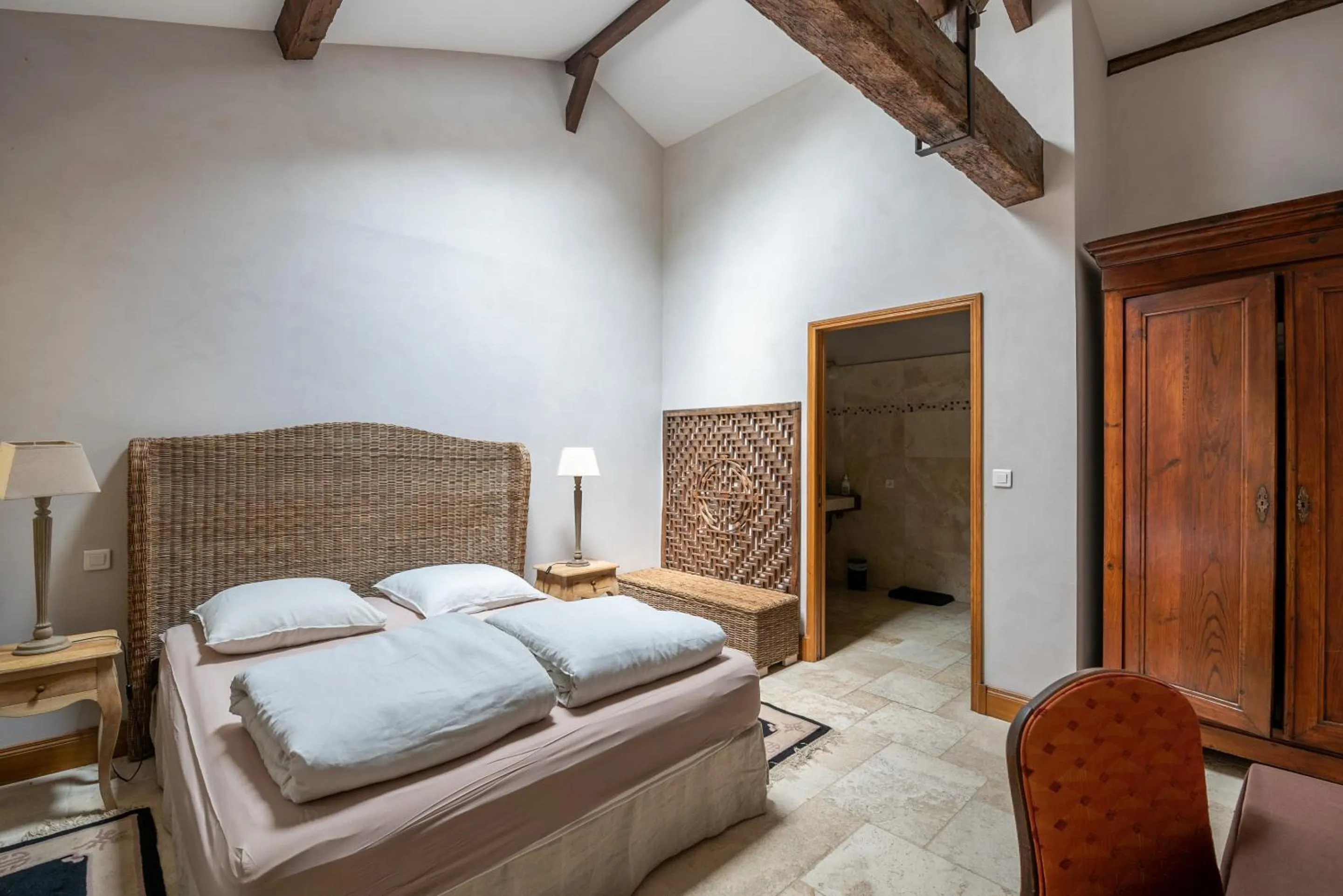 Bedroom, Bed in Chateau de la Vieille Chapelle