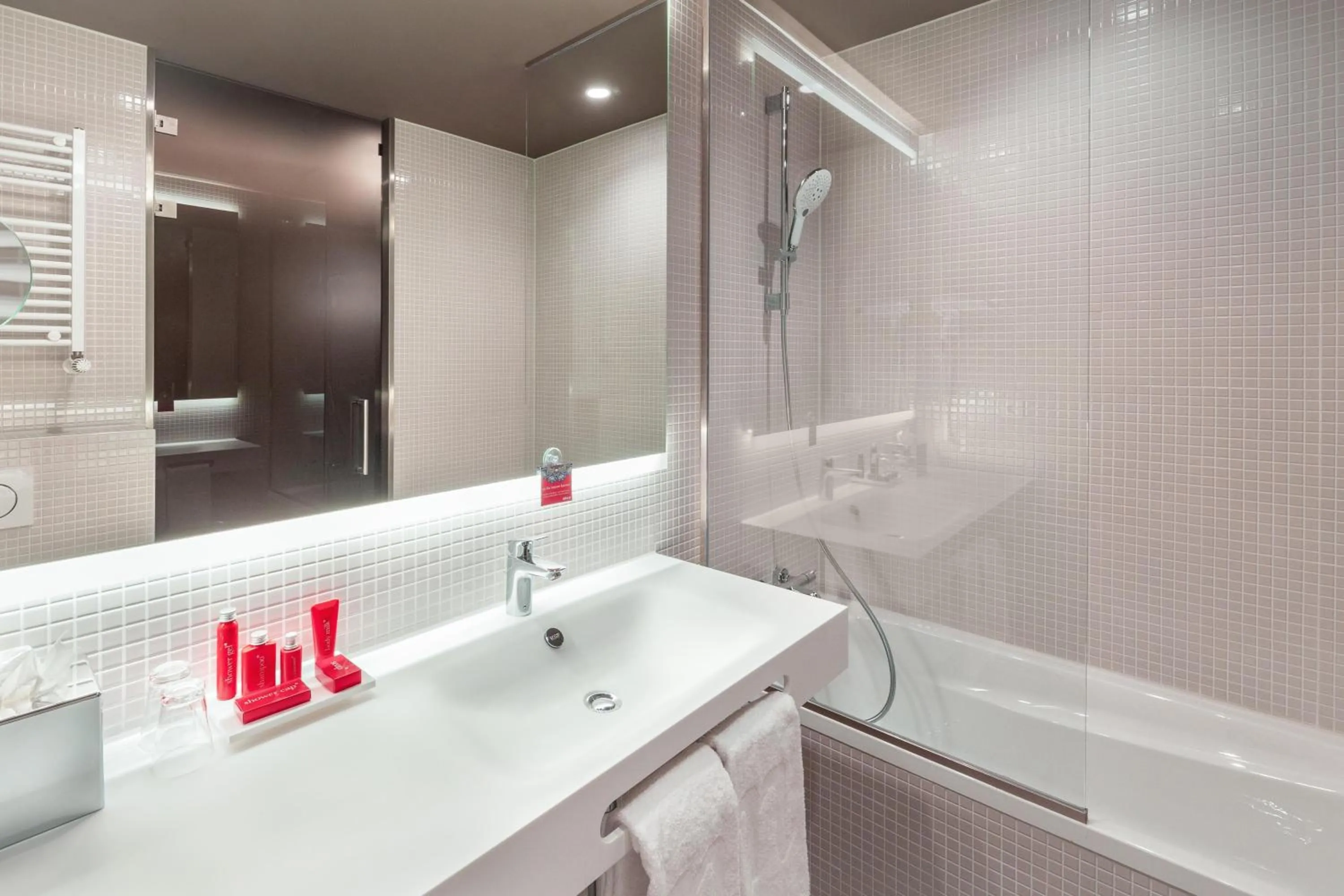 Bathroom in nhow Amsterdam Rai