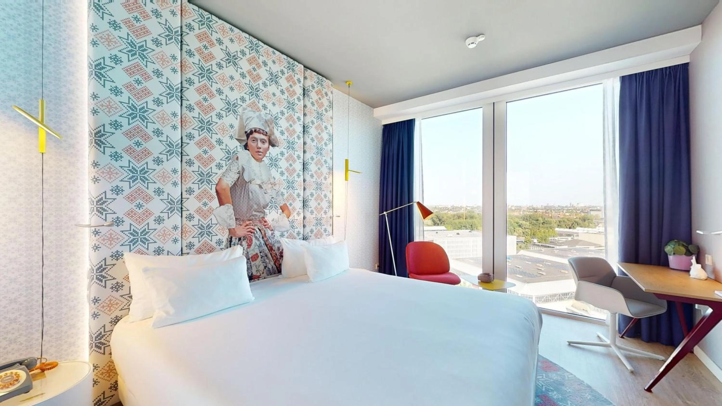 Bedroom, Bed in nhow Amsterdam Rai