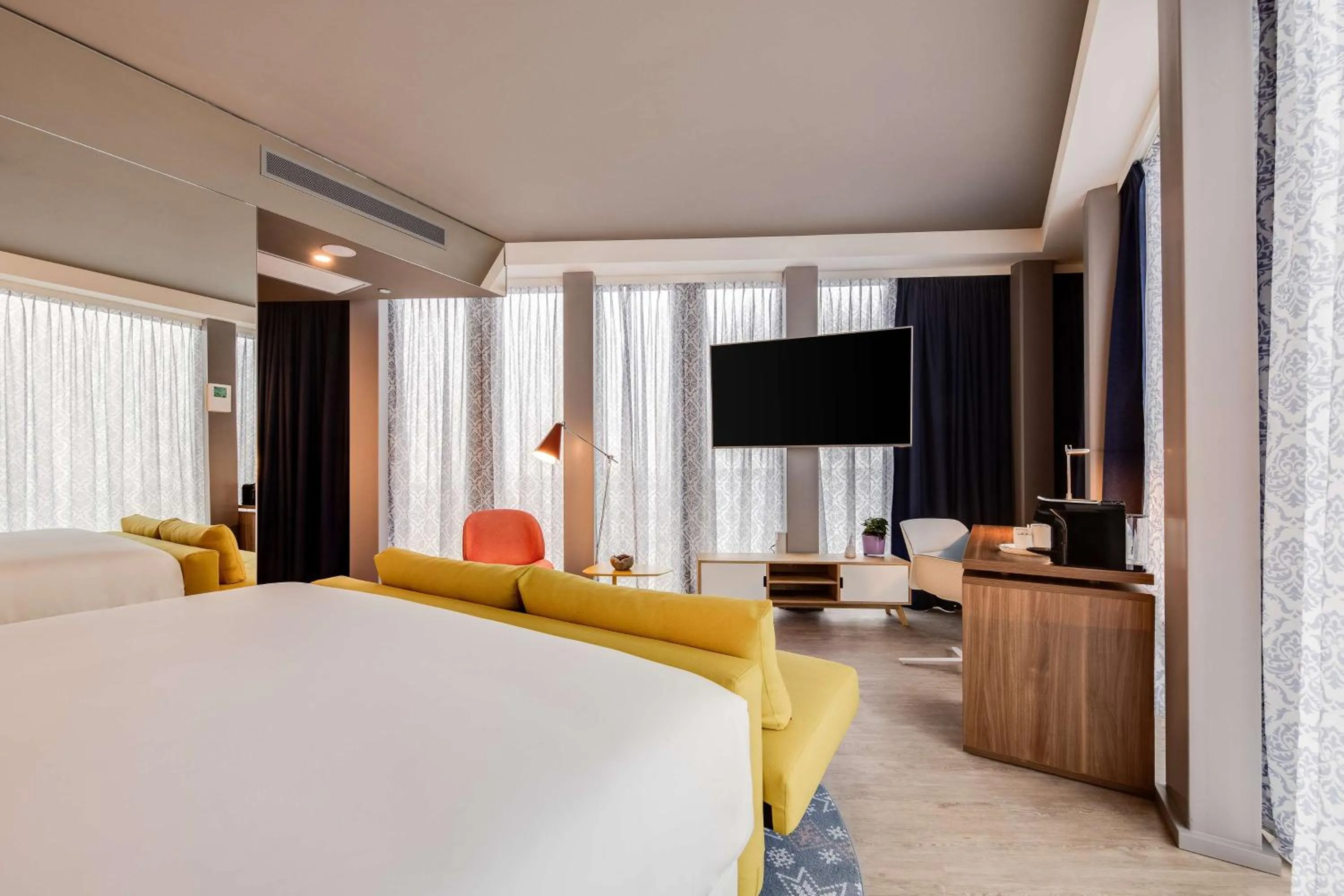 Bedroom, Bed in nhow Amsterdam Rai