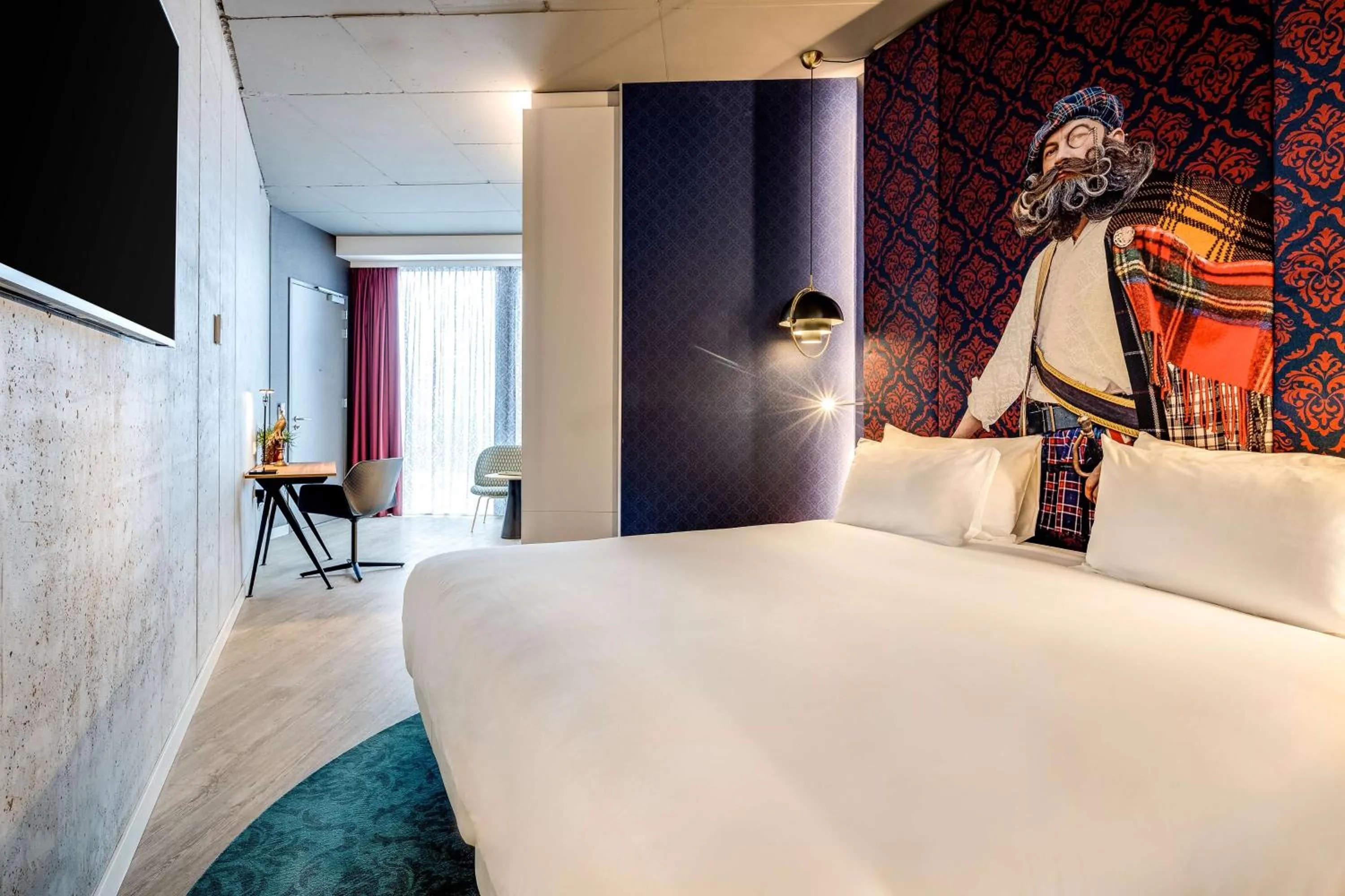 Bedroom, Bed in nhow Amsterdam Rai