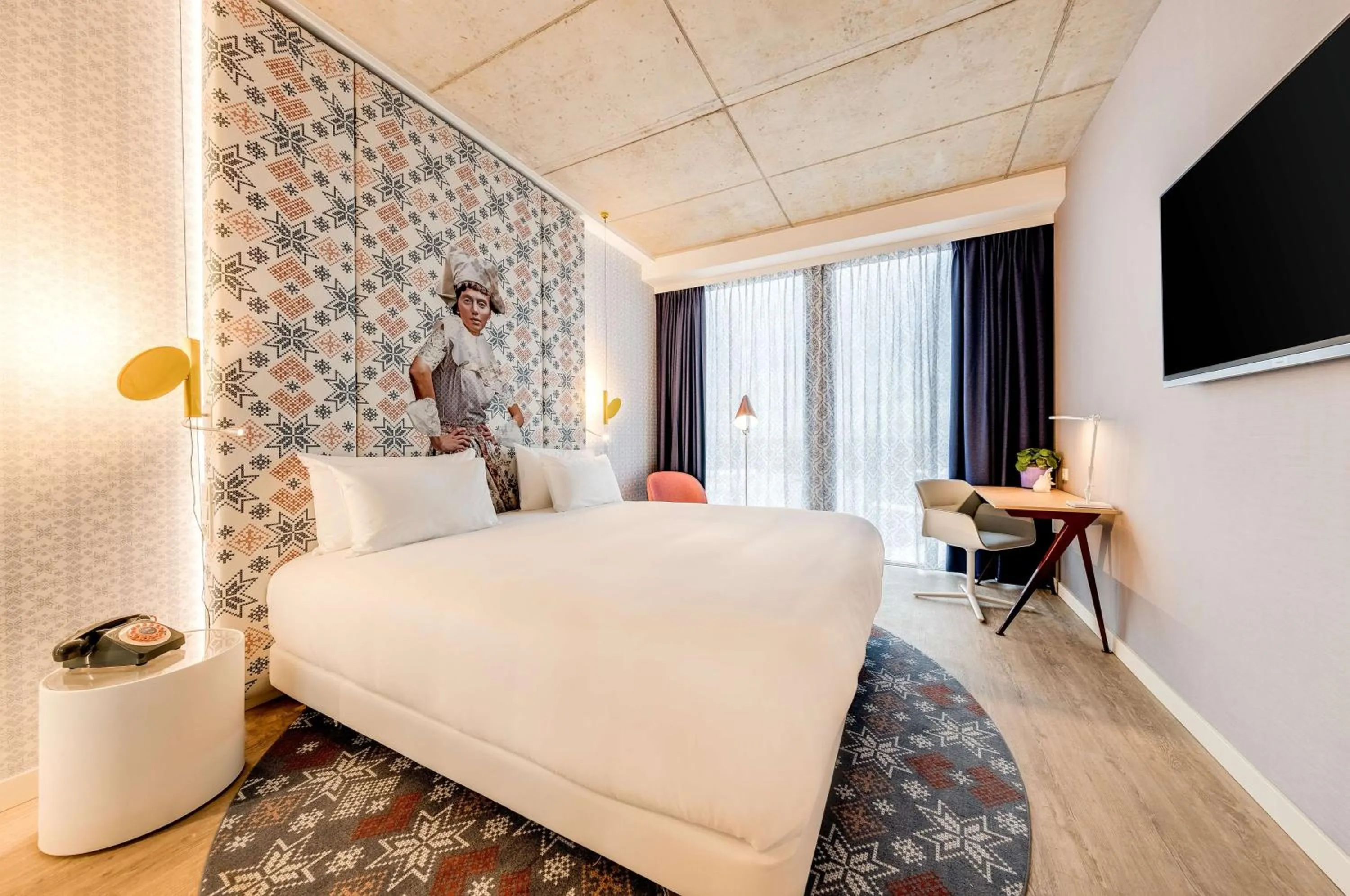 Bedroom, Bed in nhow Amsterdam Rai