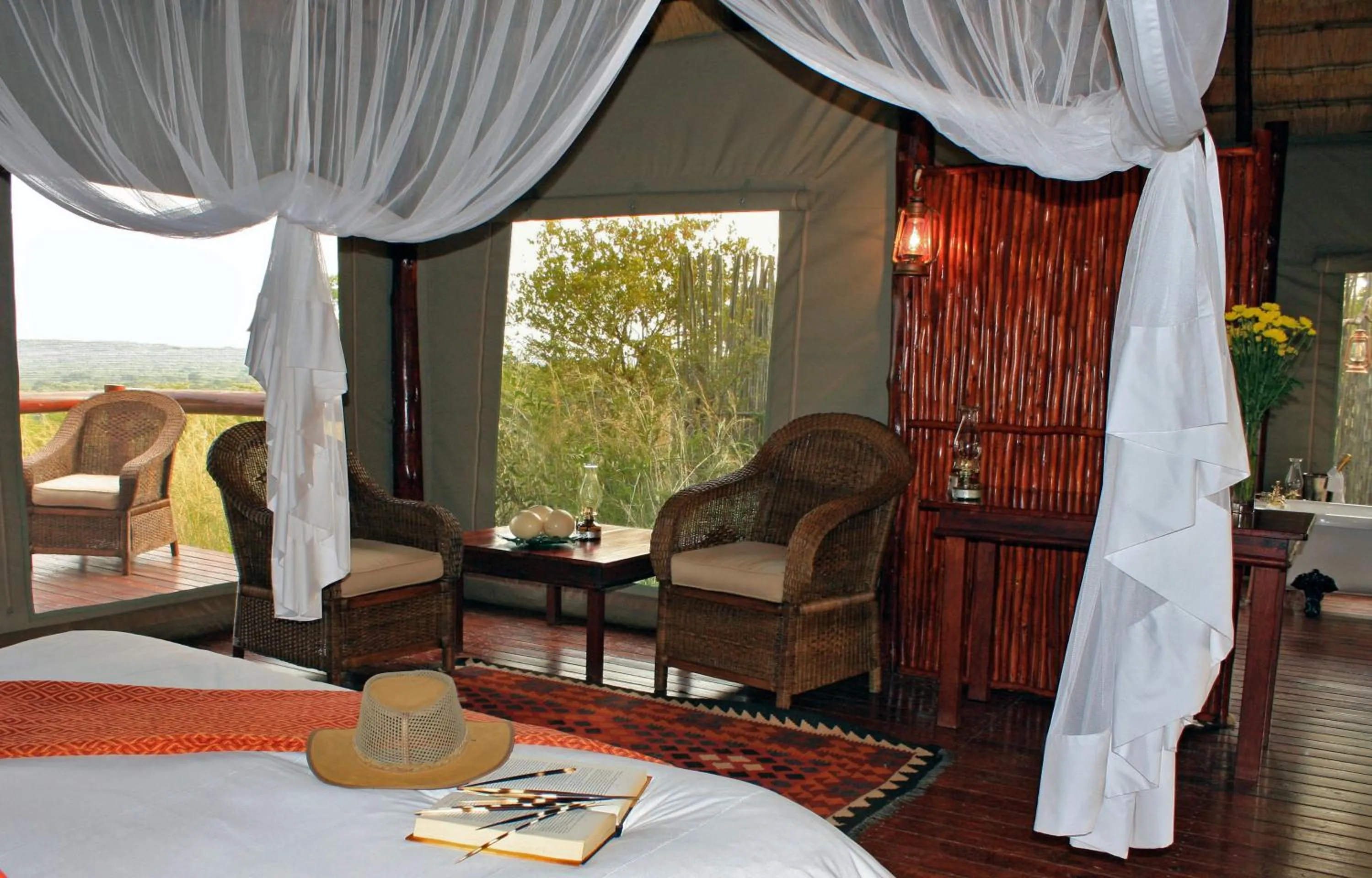 Balcony/Terrace in Zwahili Private Game Lodge & Spa