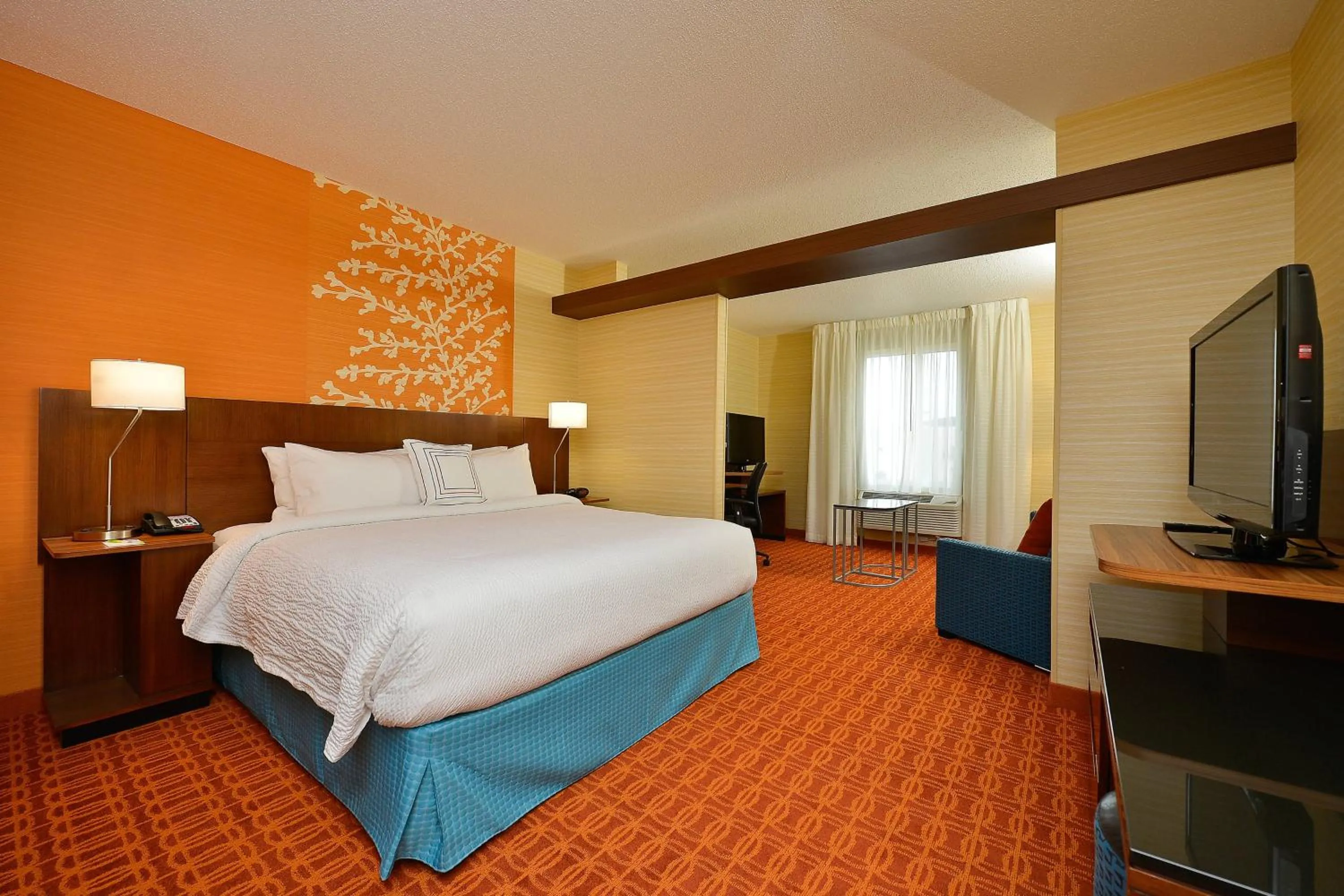 Bedroom, Bed in Fairfield Inn & Suites by Marriott Elmira Corning