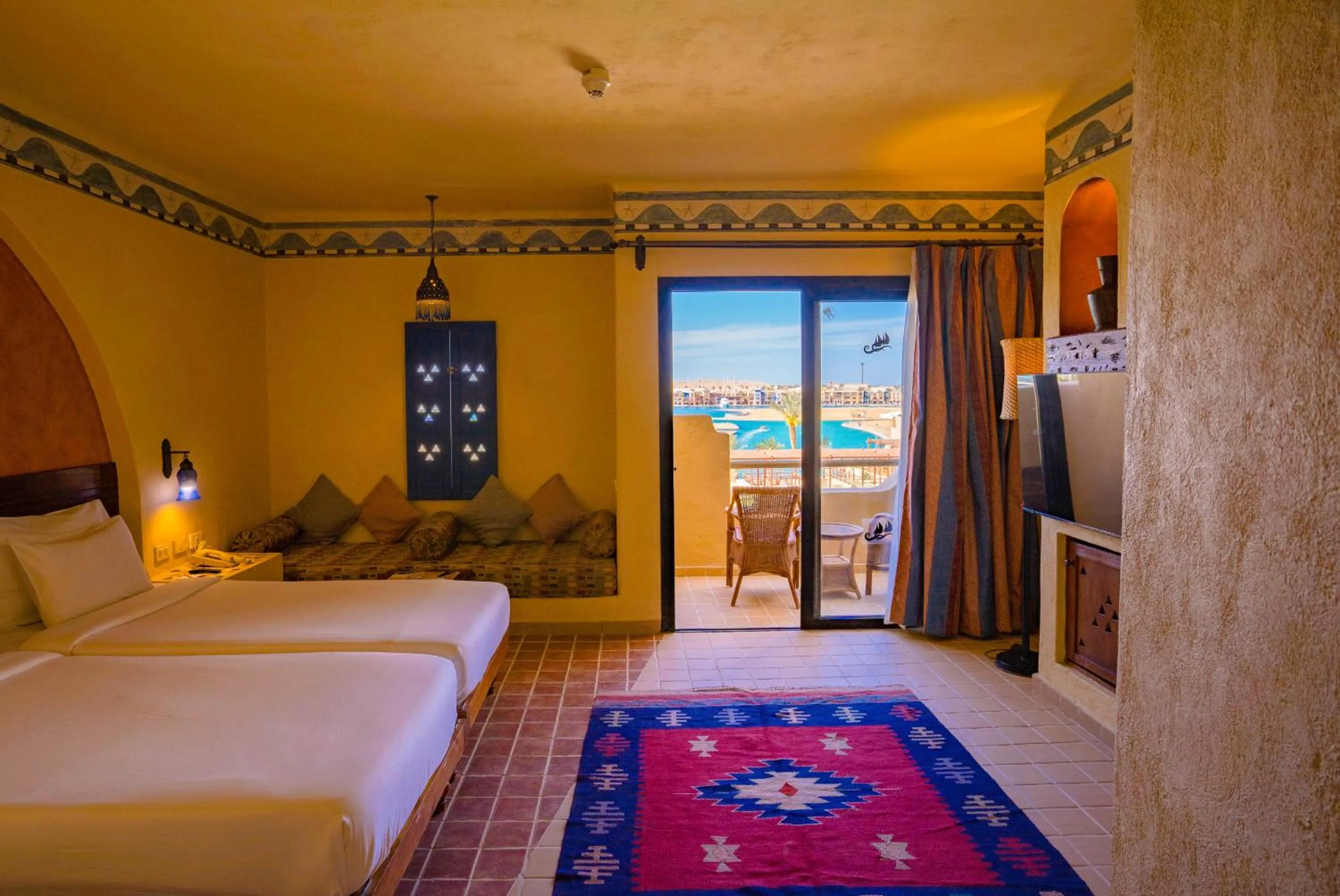 Photo of the whole room, Bed in Marina Lodge at Port Ghalib