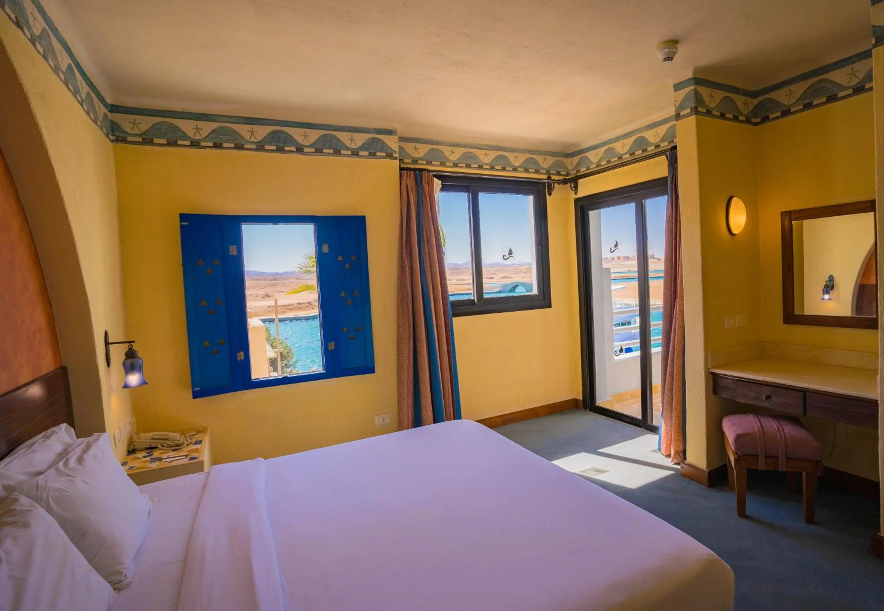 Bedroom, Bed in Marina Lodge at Port Ghalib