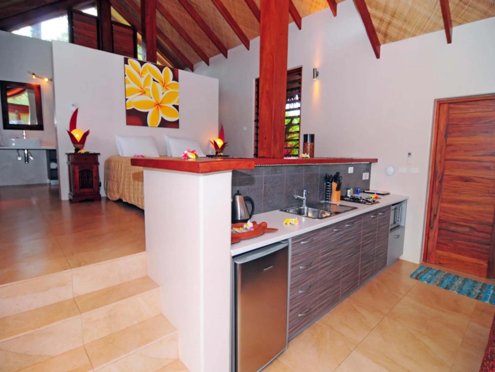 Kitchen or kitchenette in MG Cocomo Resort Vanuatu
