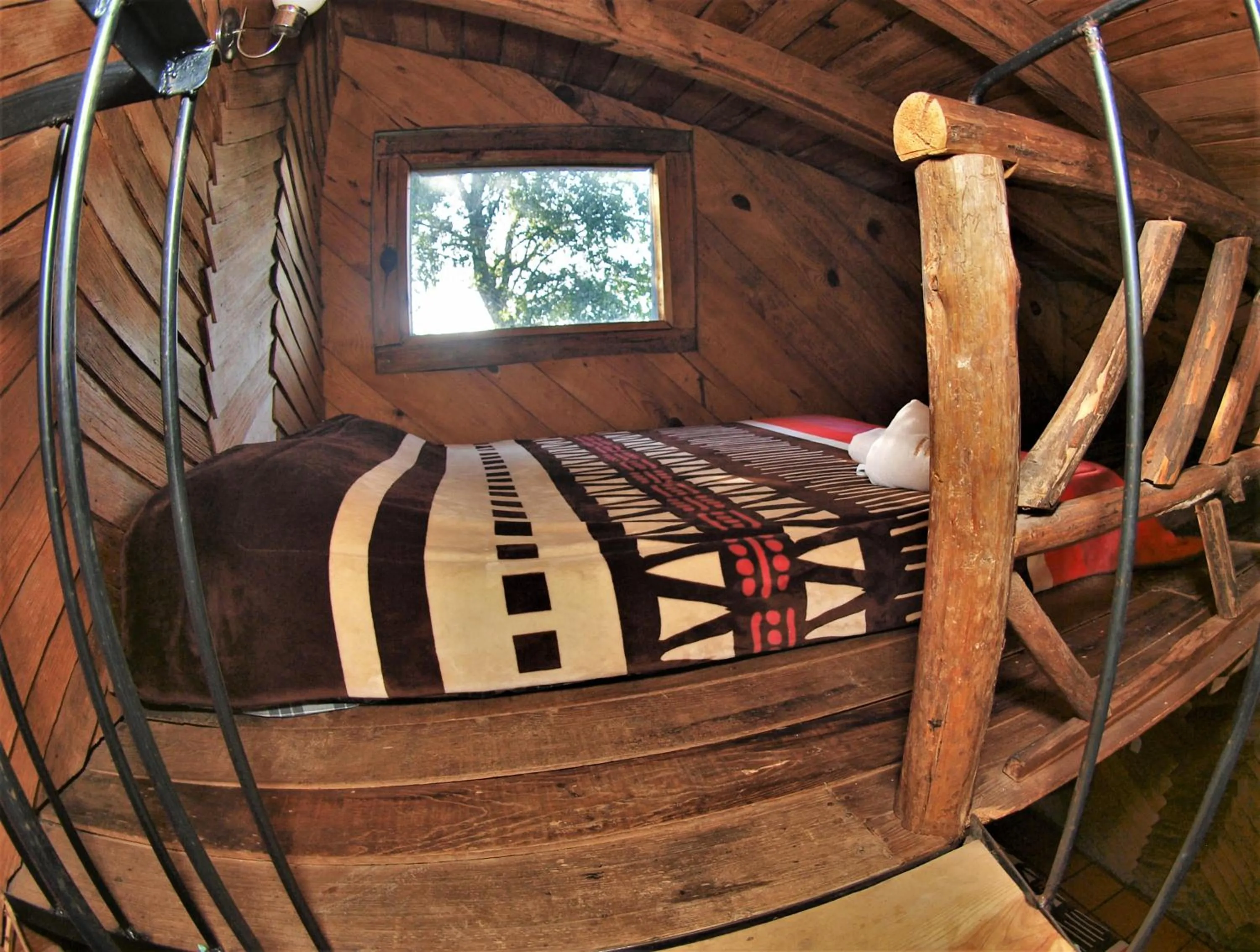 Bed in Hotel Cabaña Los Ruiseñores