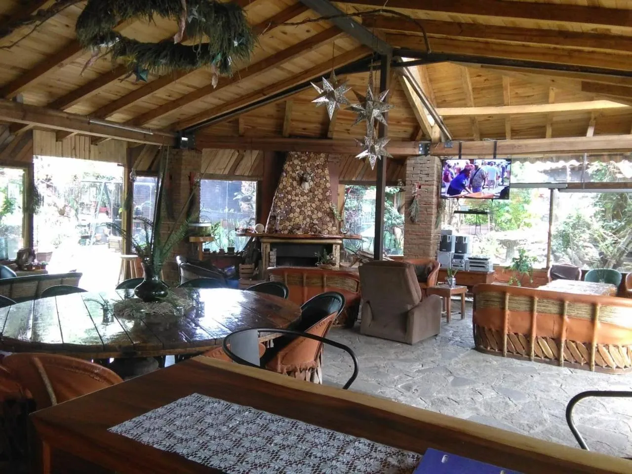 Lobby or reception in Hotel Cabaña Los Ruiseñores