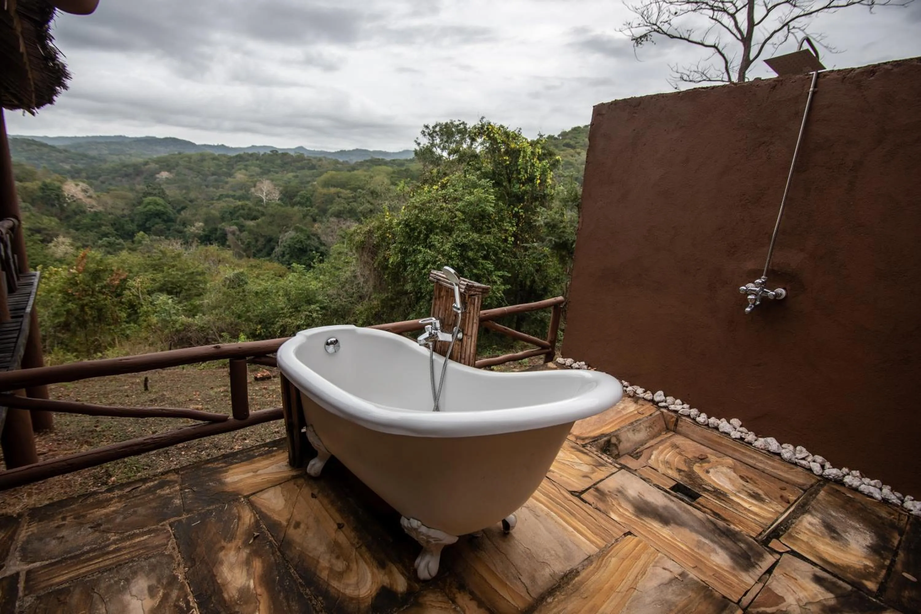 Shower in Sable Mountain Lodge, A Tent with a View Safaris