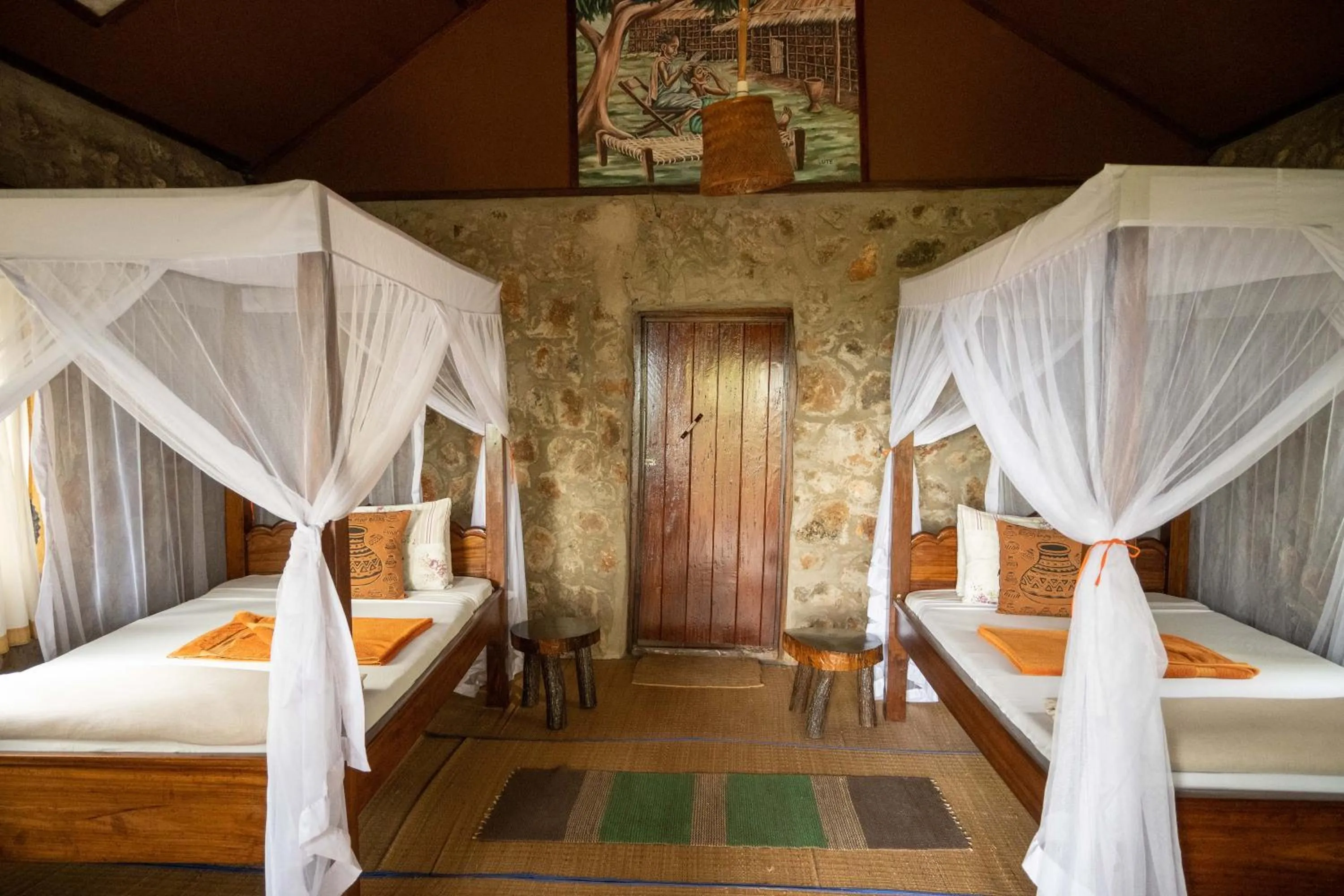 Bedroom, Bed in Sable Mountain Lodge, A Tent with a View Safaris