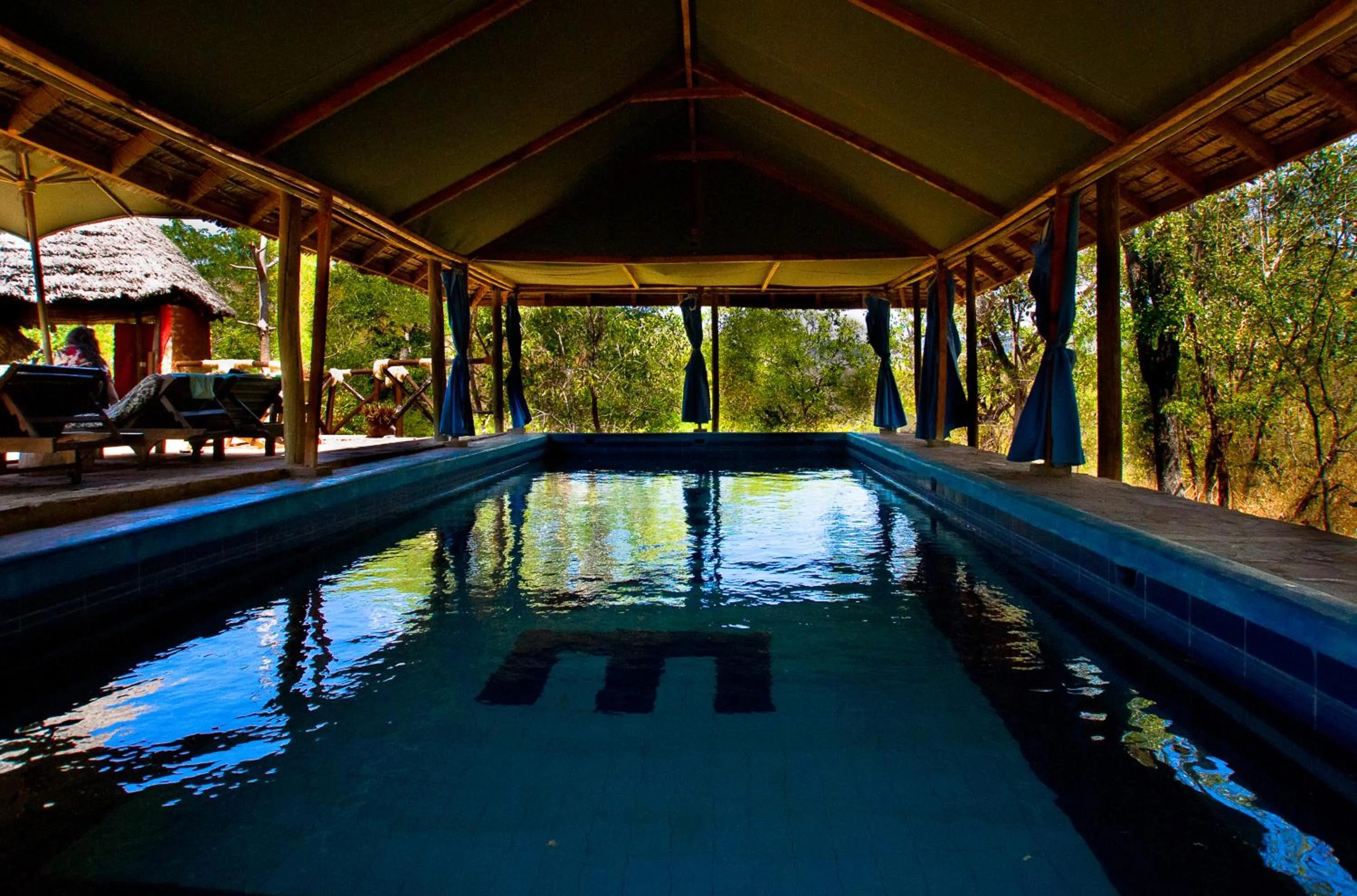 Swimming pool in Sable Mountain Lodge, A Tent with a View Safaris