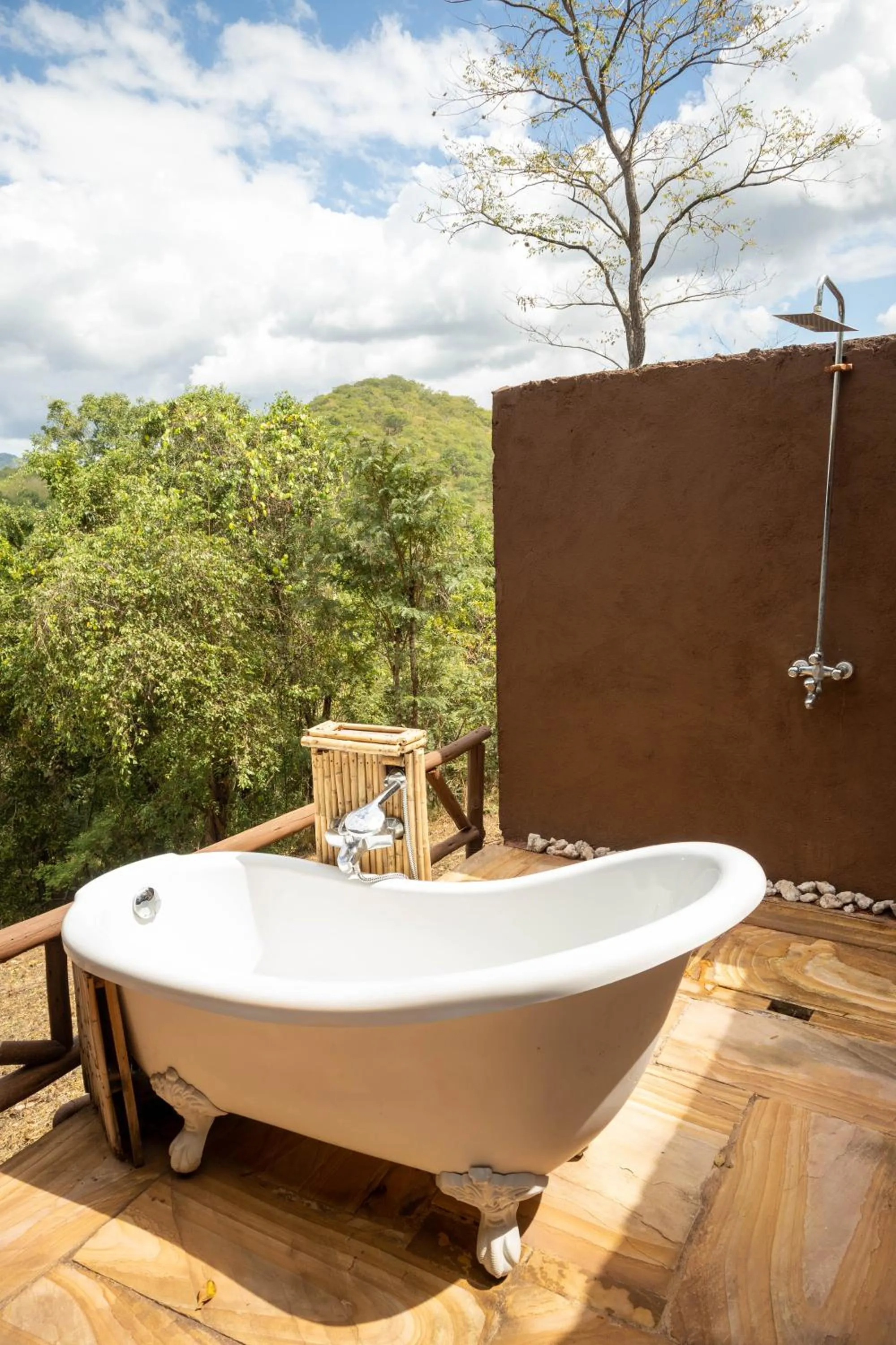 Bathroom in Sable Mountain Lodge, A Tent with a View Safaris