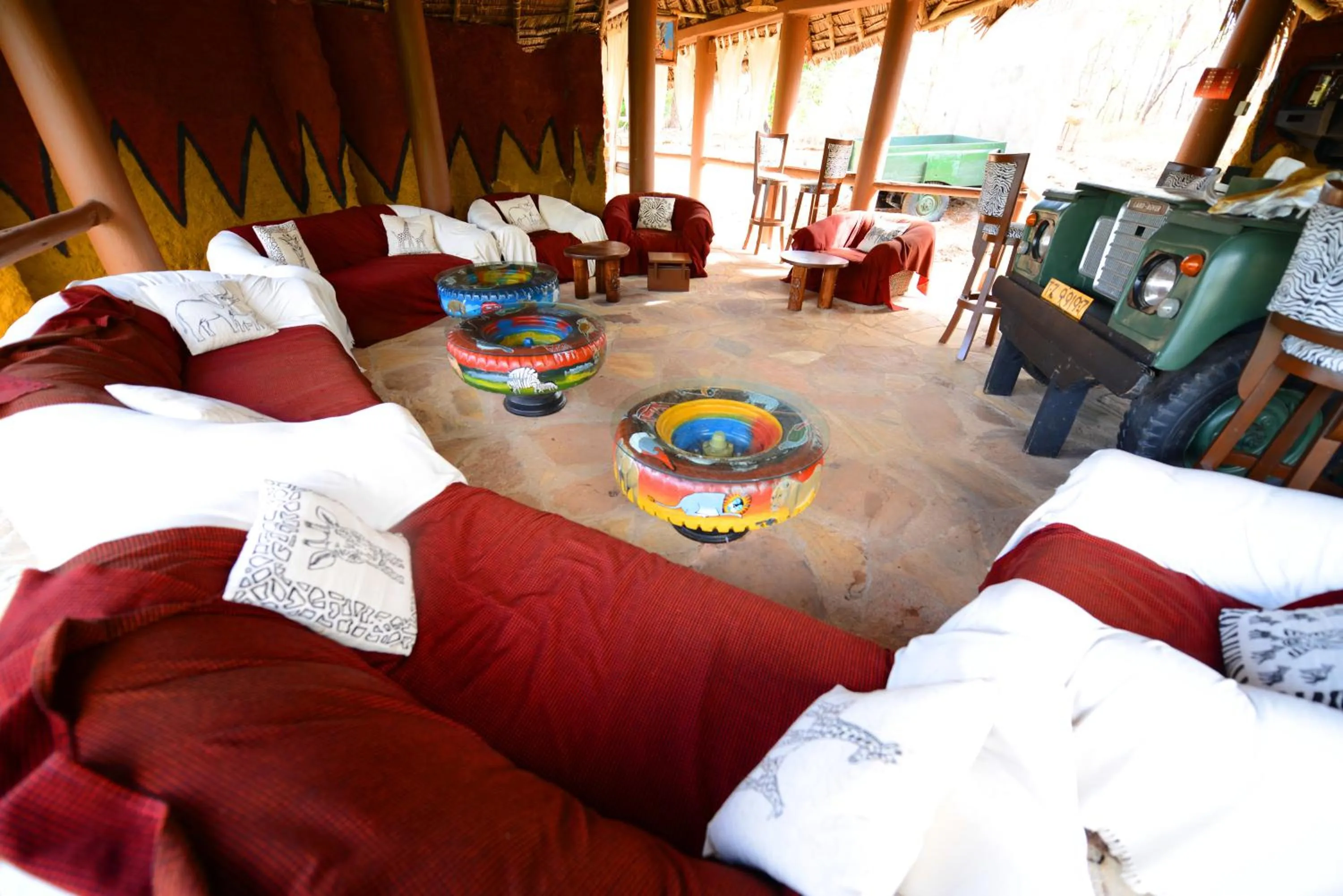 Lounge or bar, Bed in Sable Mountain Lodge, A Tent with a View Safaris