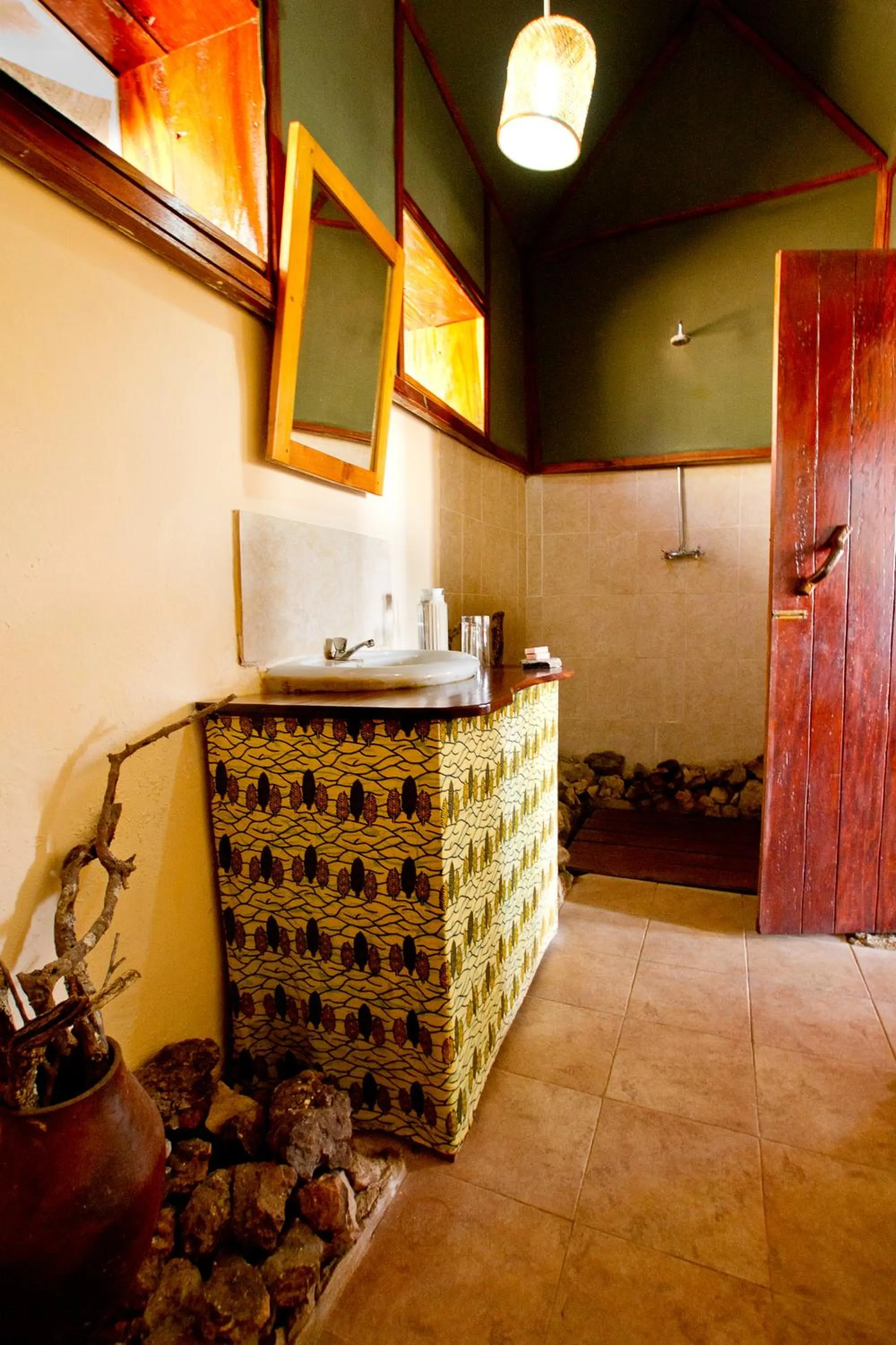 Bathroom in Sable Mountain Lodge, A Tent with a View Safaris