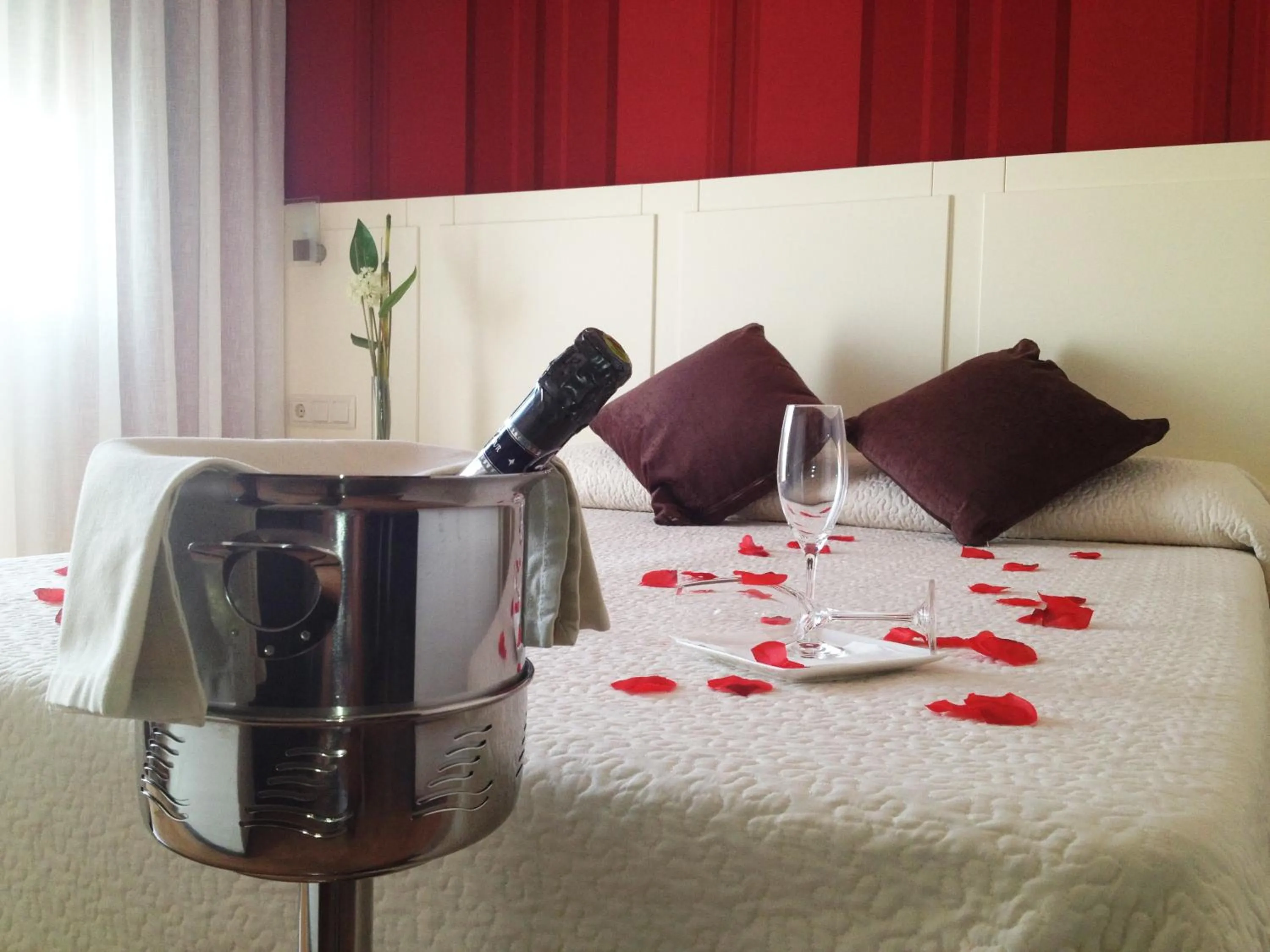 Decorative detail, Bed in Hotel La Bastida Toledo