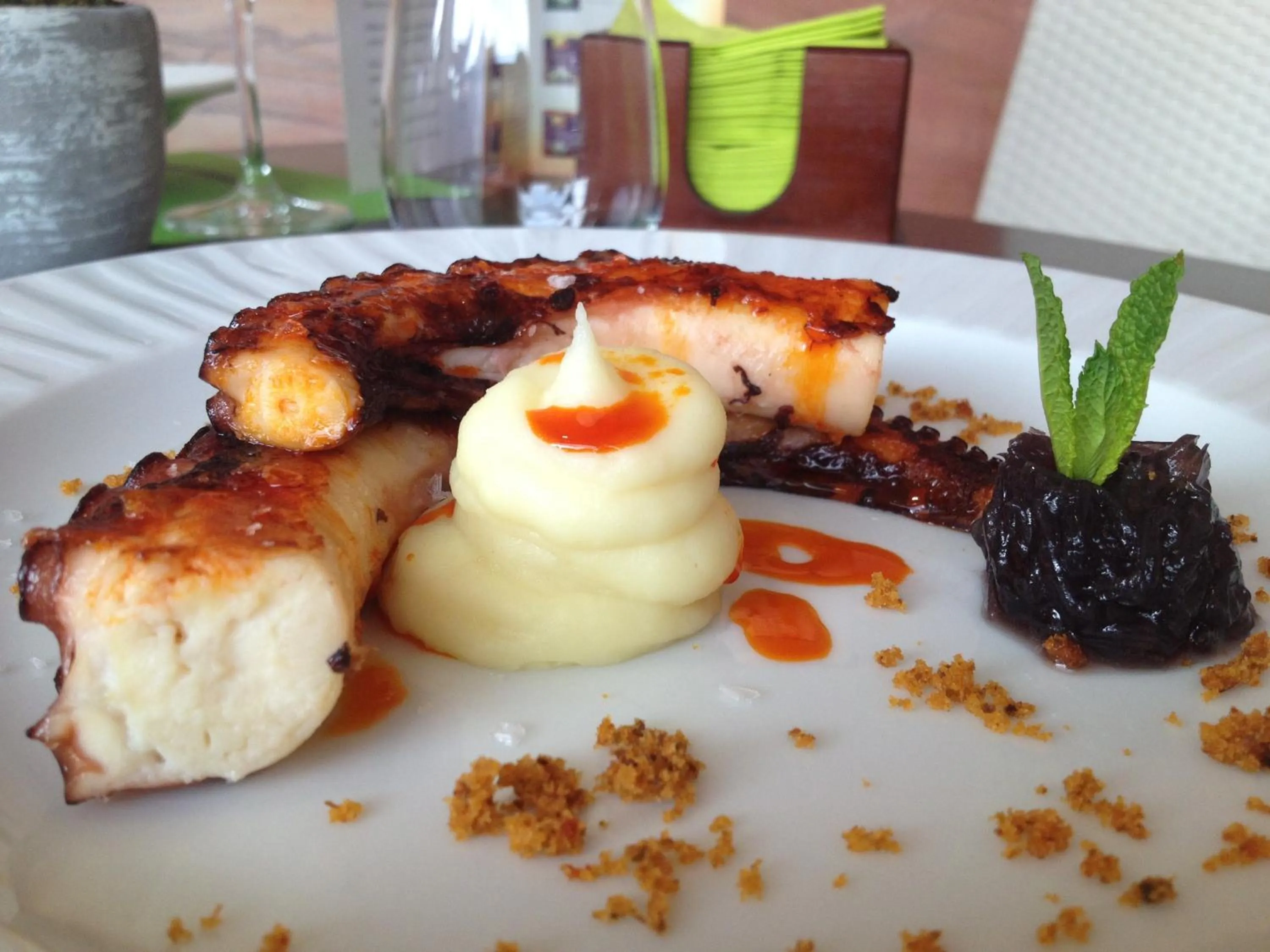 Food close-up in Hotel La Bastida Toledo