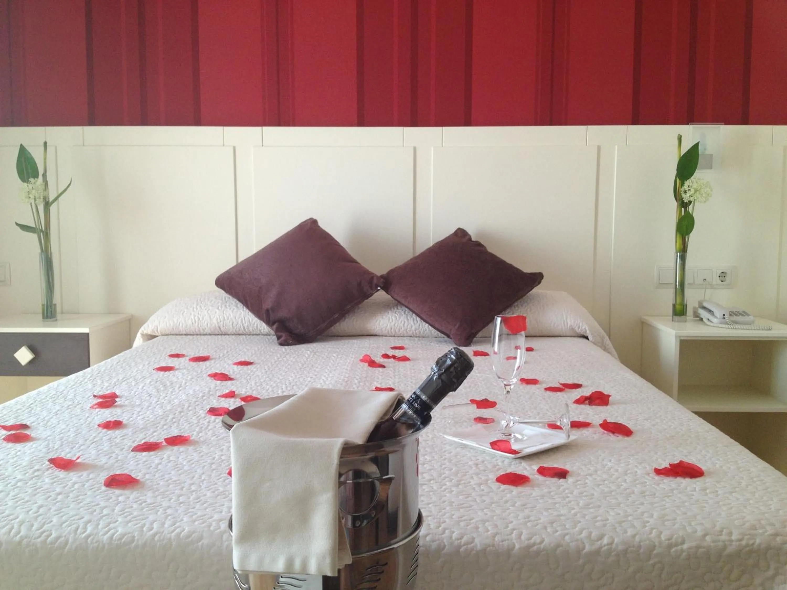 Decorative detail, Bed in Hotel La Bastida Toledo