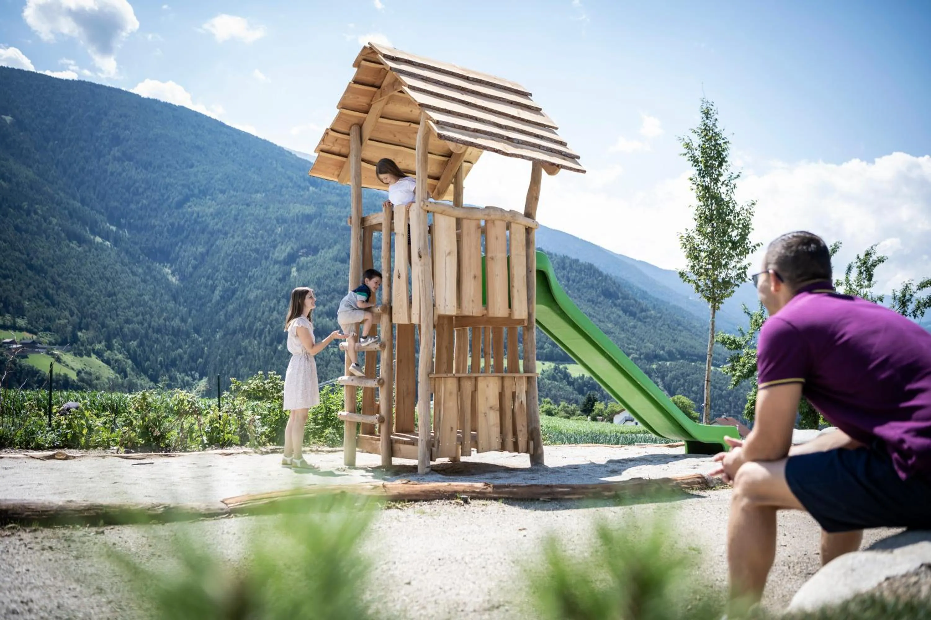 Children play ground in Das Mühlwald - Quality Time Family Resort