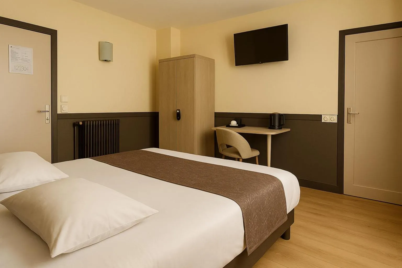 Bed in Hotel des Bains à 10 min de Paris