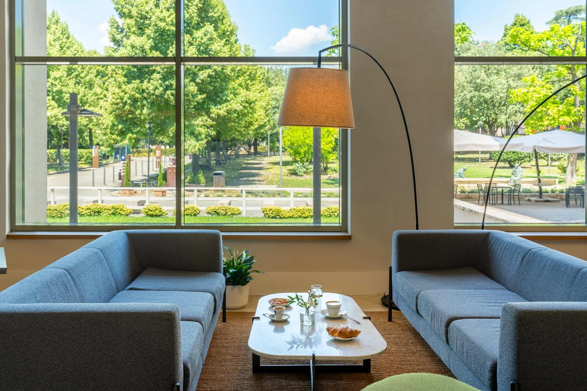 Garden view in Domus Pacis Assisi