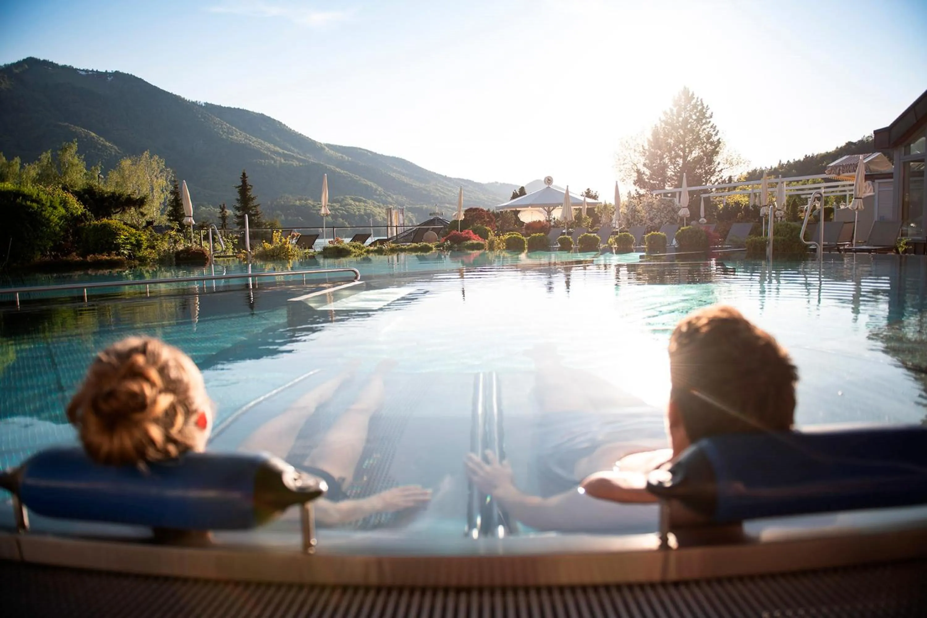 Swimming pool in Waldhof Fuschlsee Resort