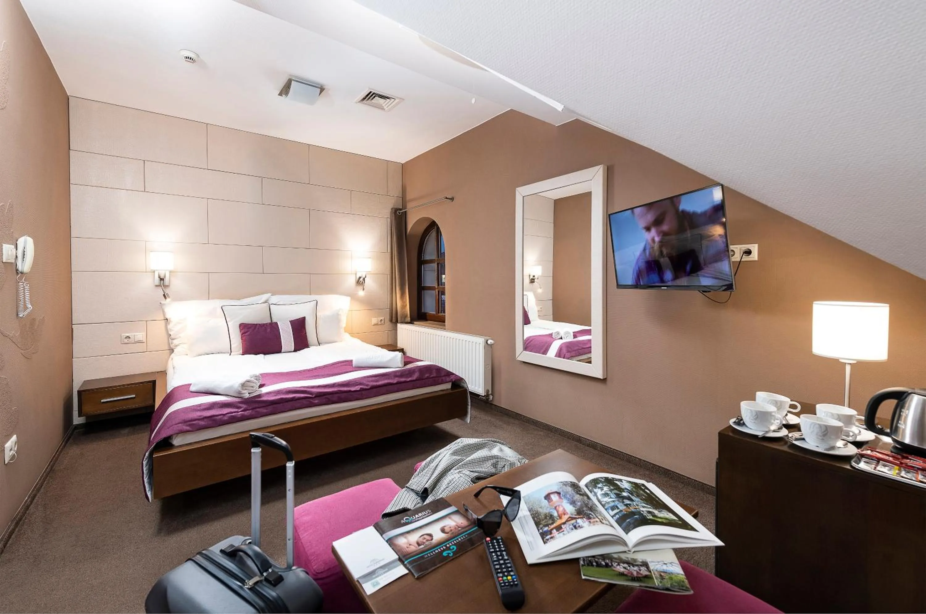 Bed in Hotel Fürdőház