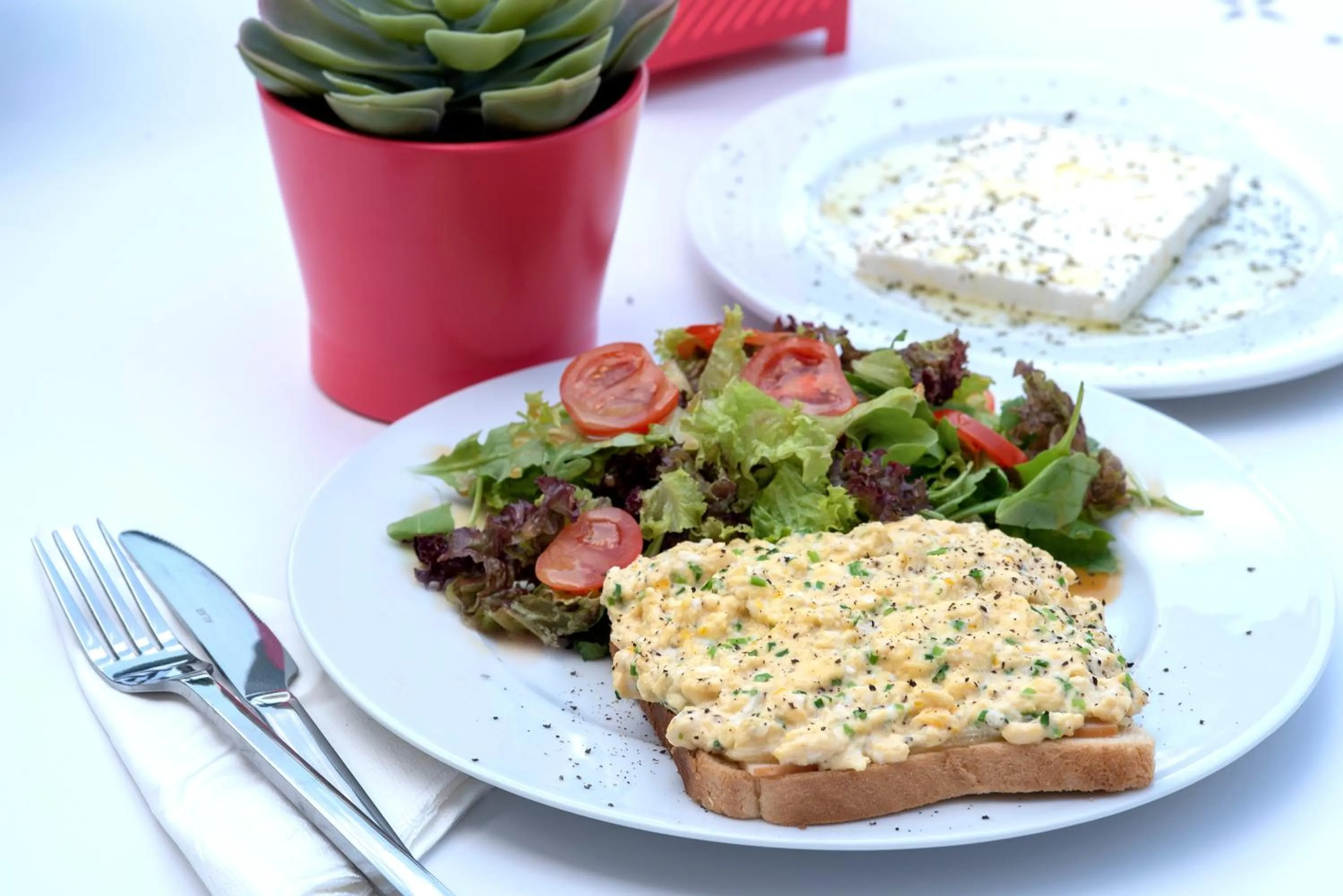 Breakfast in Athens Market Portrait