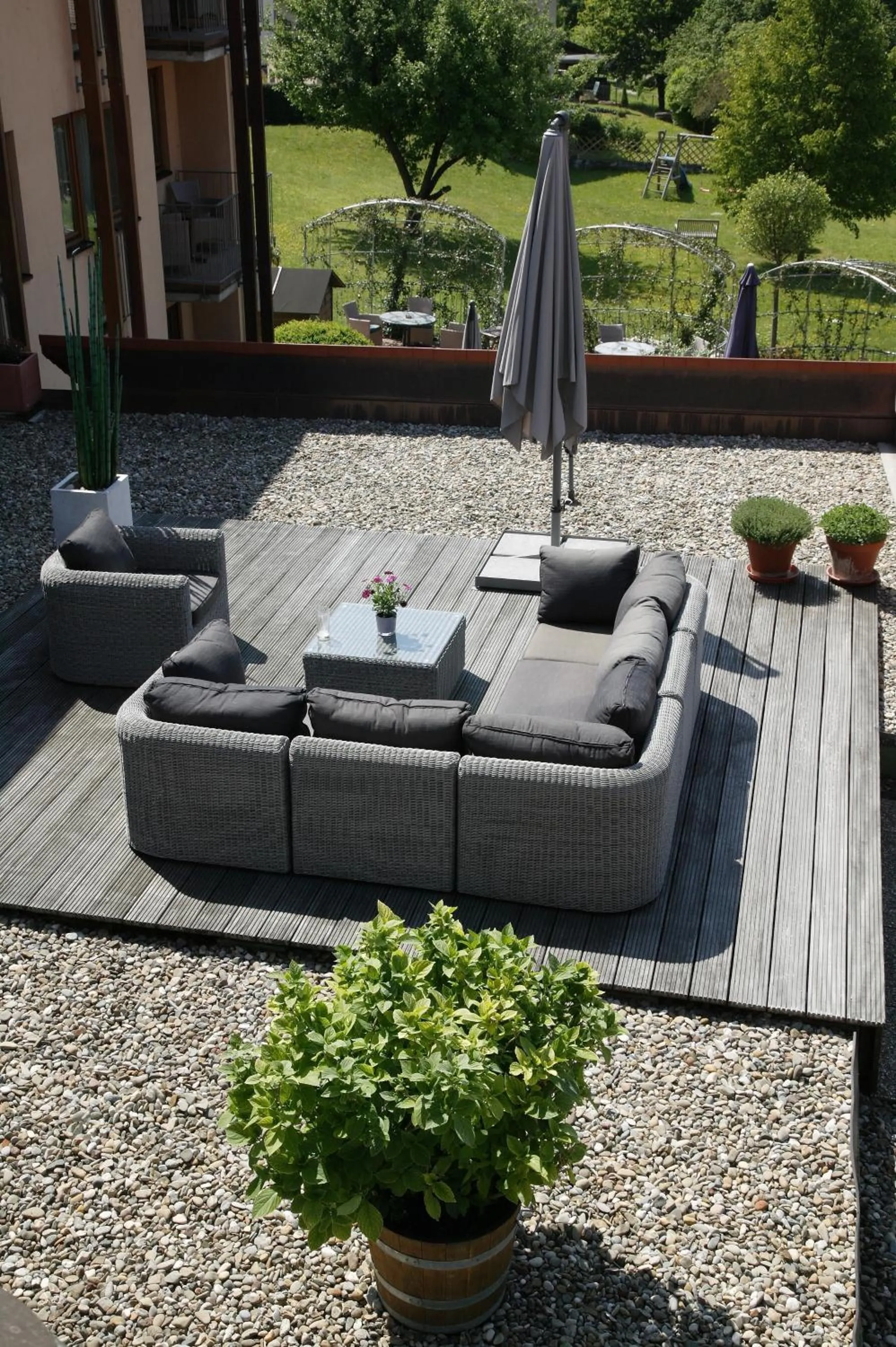 Balcony/Terrace in Landhaus Wolf - wir freuen uns