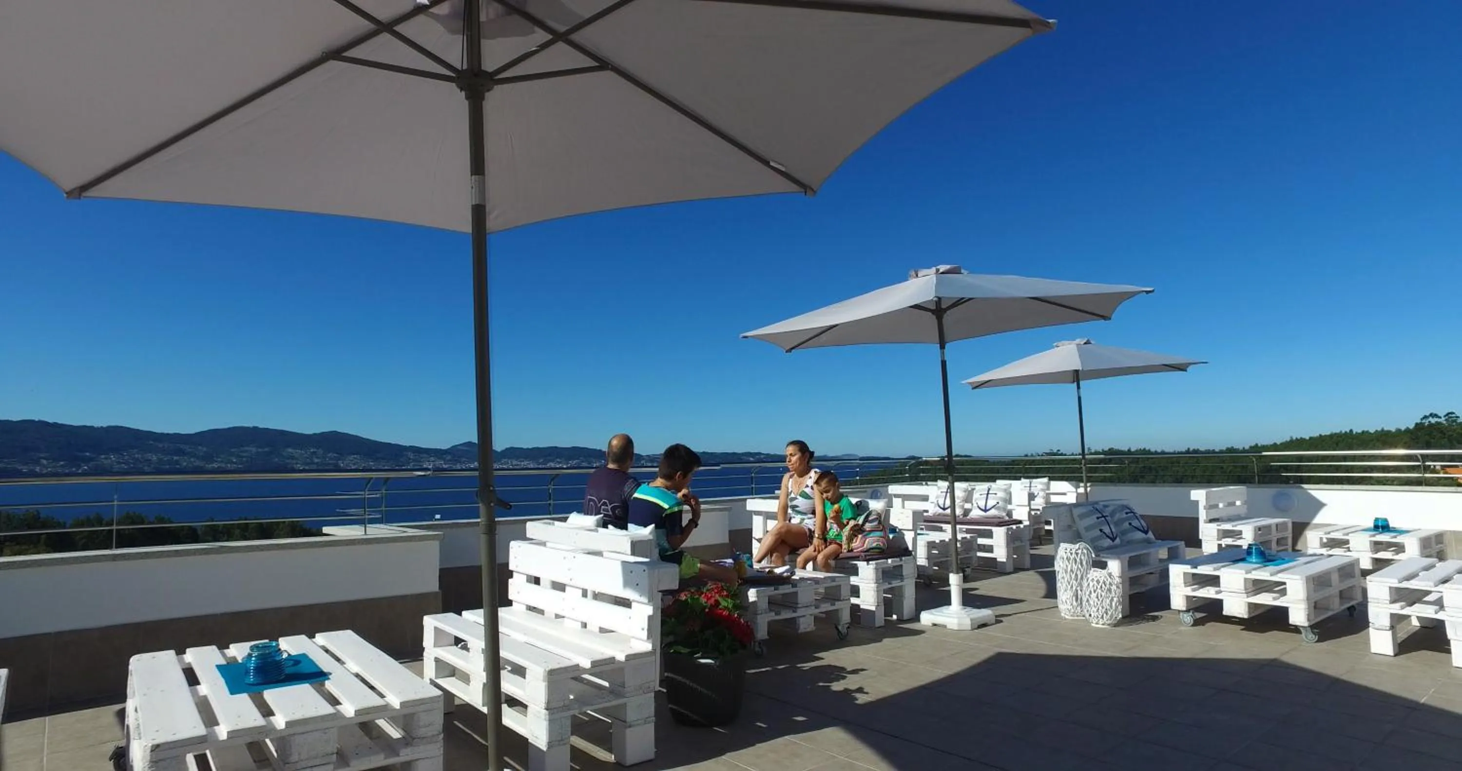 Balcony/Terrace in Hotel Ancora SANXENXO