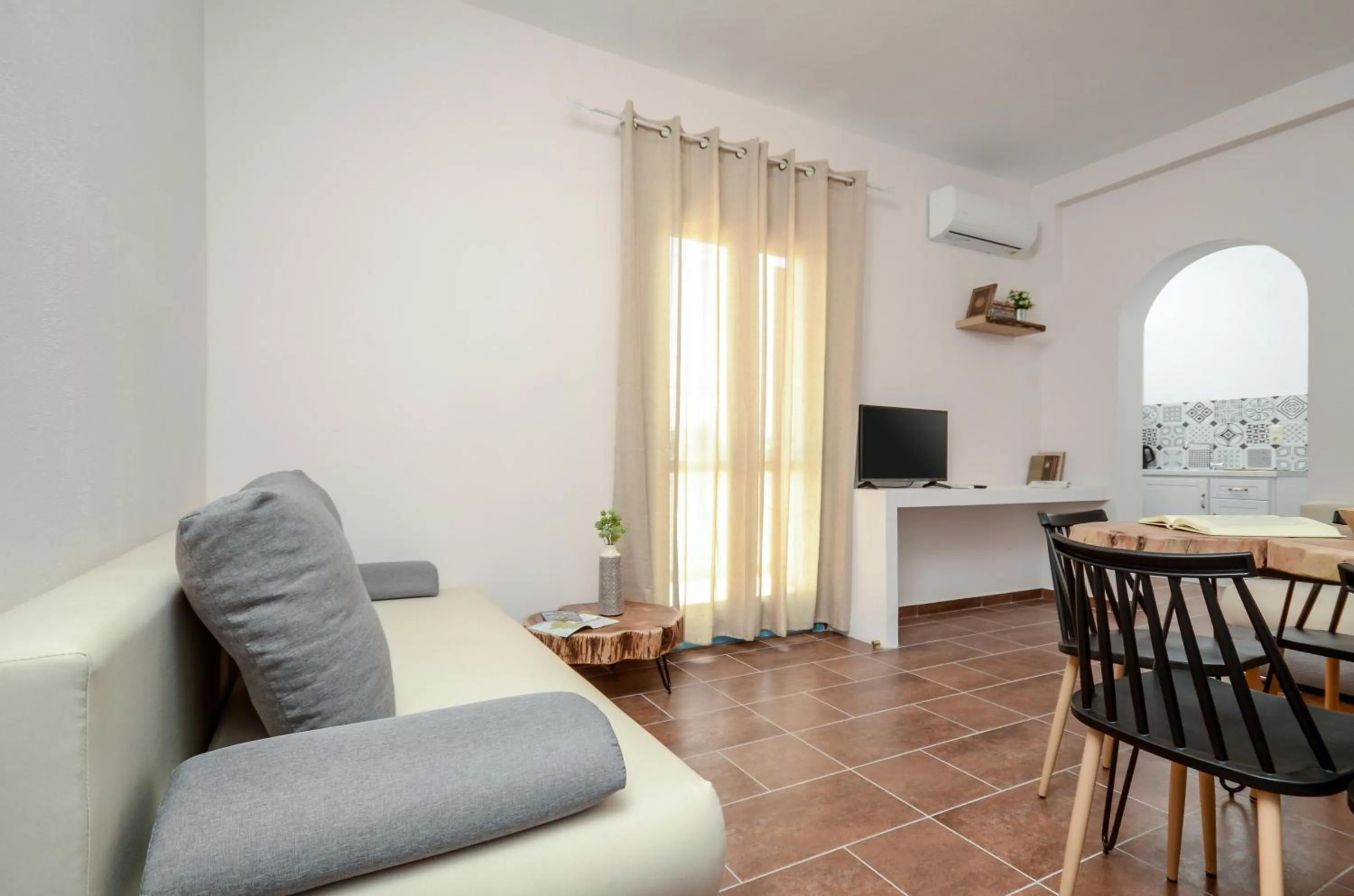 Living room in Asterias Studios