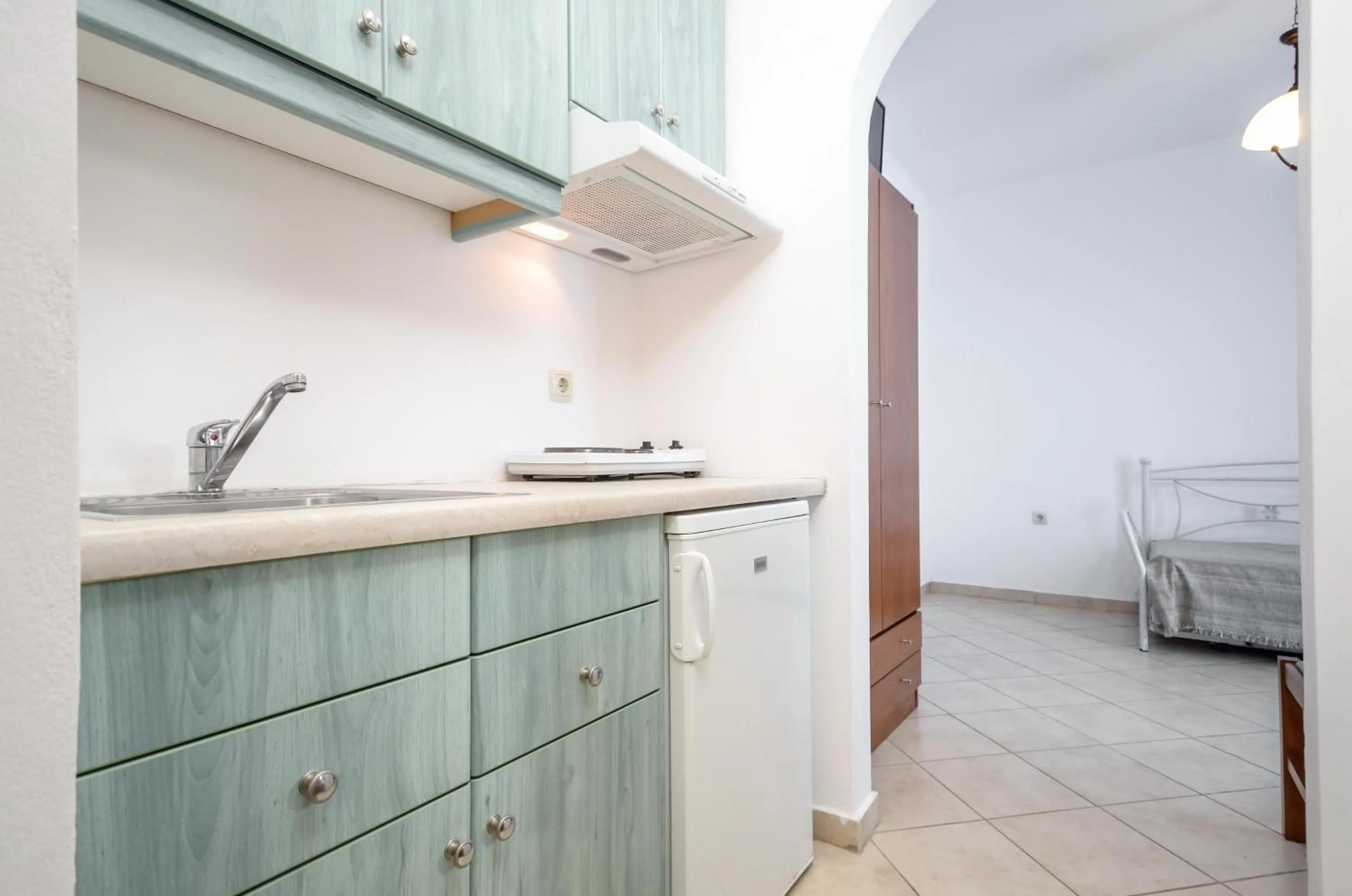 Kitchen or kitchenette, Bed in Asterias Studios