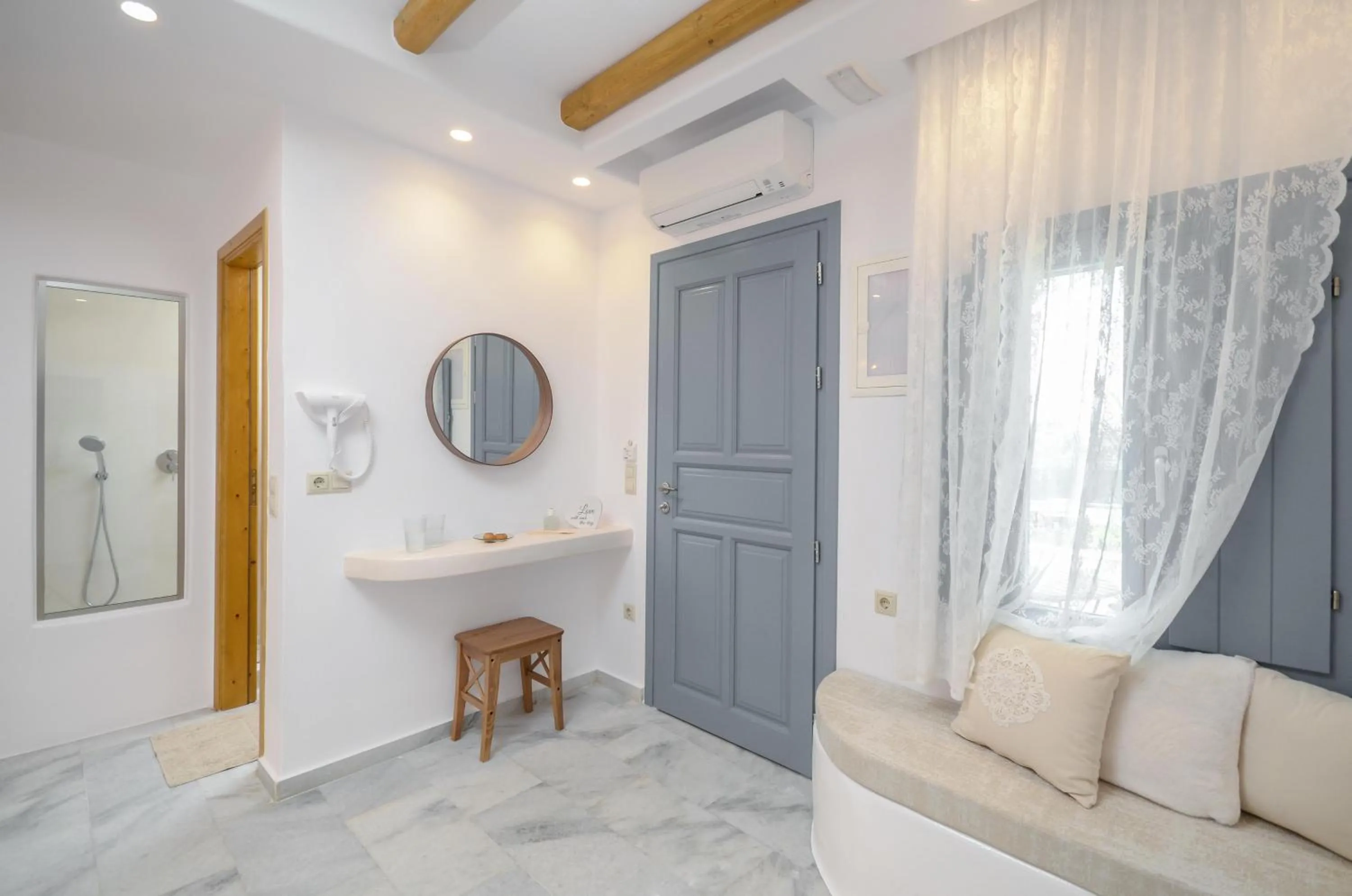 Seating area in Asterias Studios